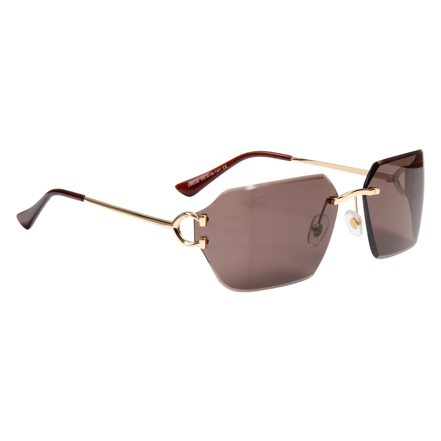 CAELAN UNISEX RECTANGLE METAL SUNGLASSES BY TED SMITH (IN 4 COLORS)