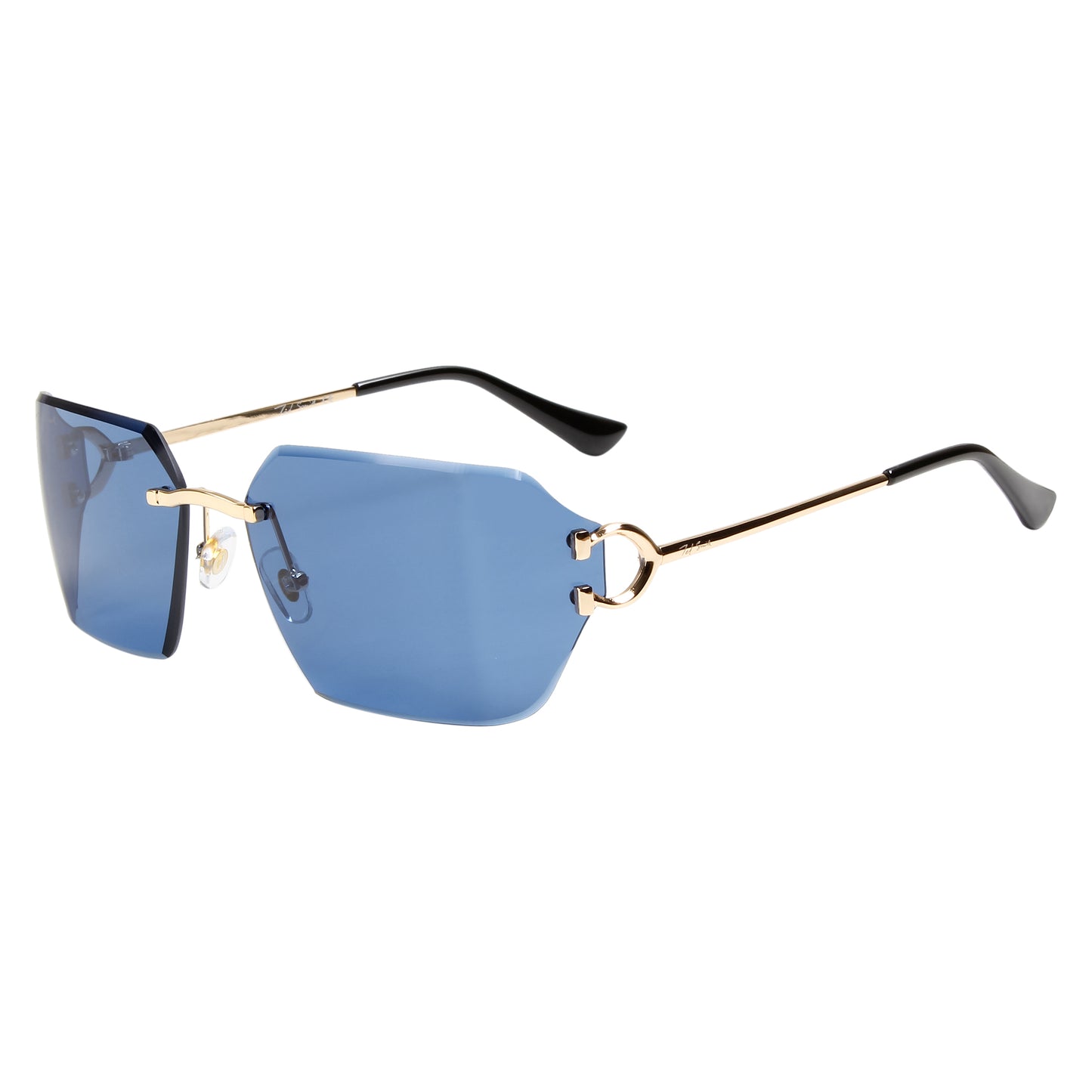 CAELAN UNISEX RECTANGLE METAL SUNGLASSES BY TED SMITH (IN 4 COLORS)