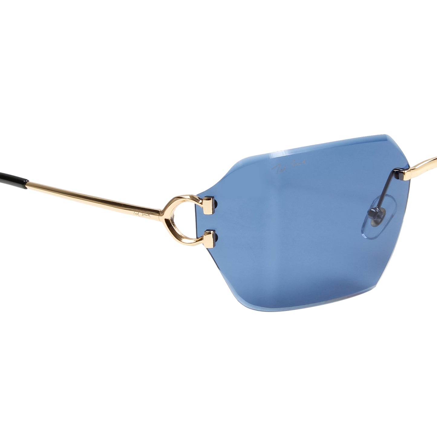 CAELAN UNISEX RECTANGLE METAL SUNGLASSES BY TED SMITH (IN 4 COLORS)