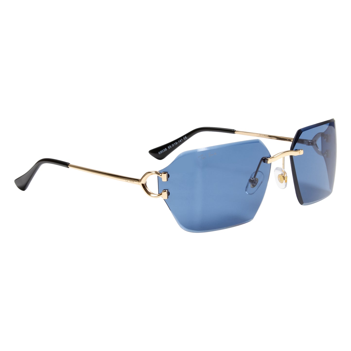 CAELAN UNISEX RECTANGLE METAL SUNGLASSES BY TED SMITH (IN 4 COLORS)
