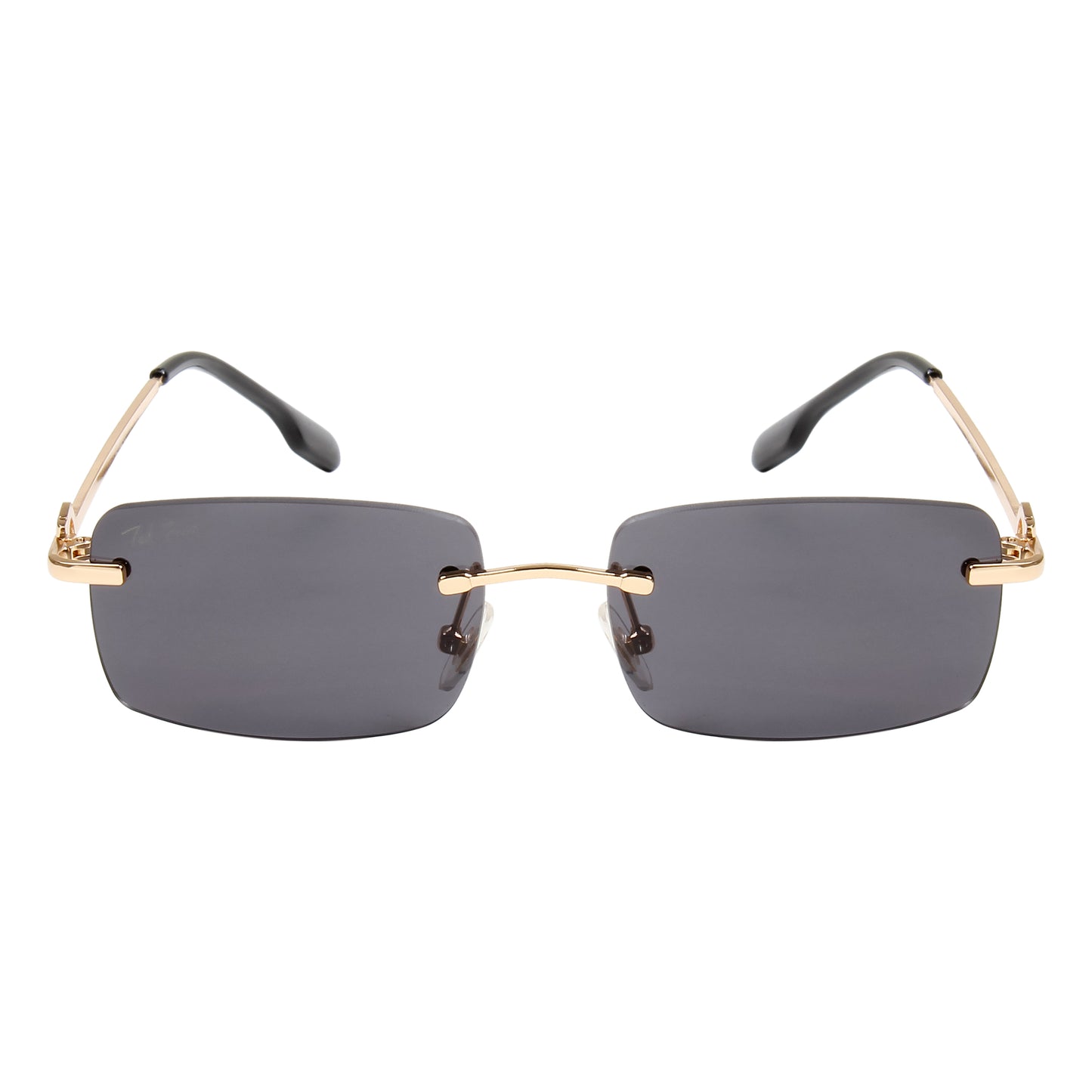 SOLITAIRE 3 UNISEX RECTANGLE METAL SUNGLASSES BY TED SMITH (IN 2 COLORS)