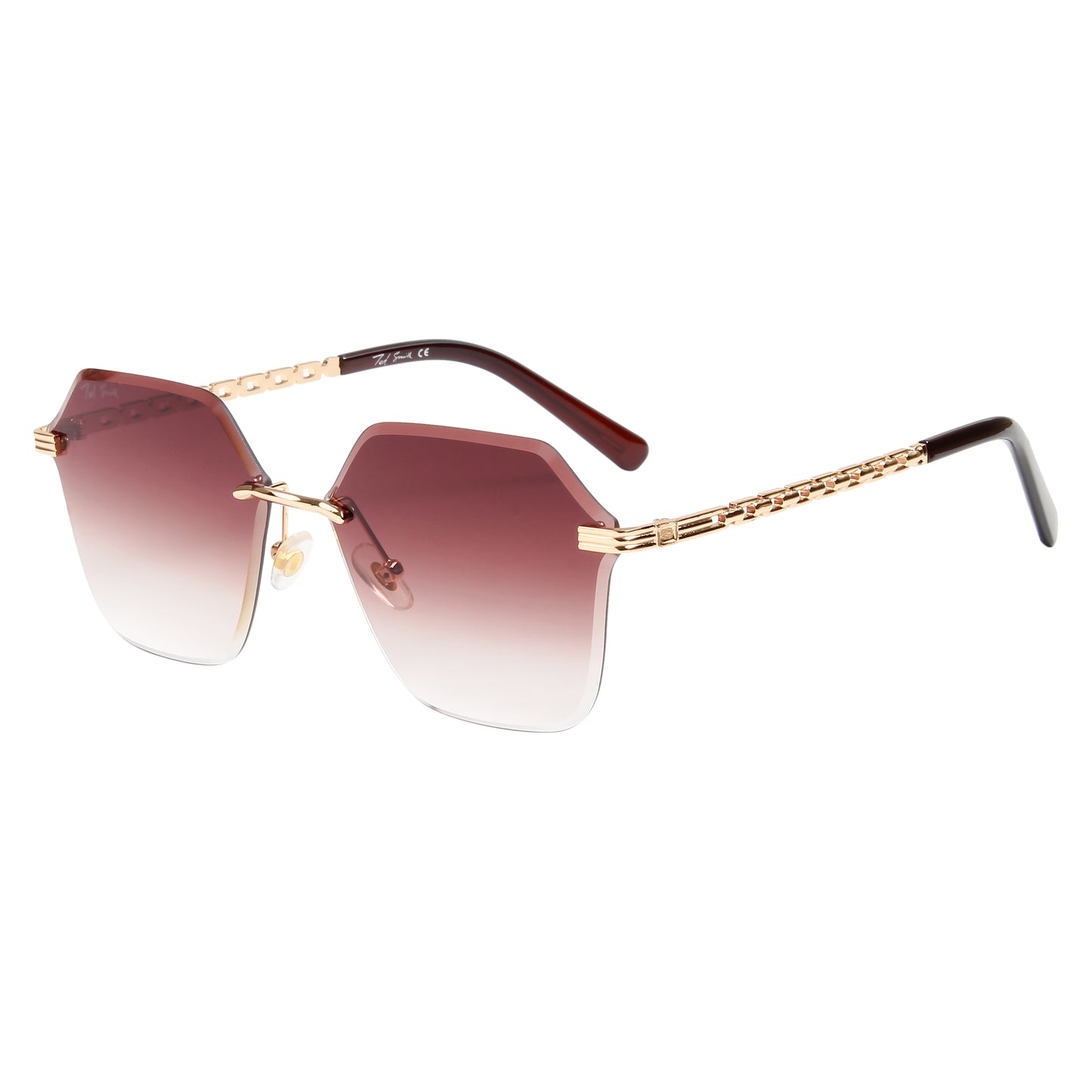 STELLA UNISEX SQUARE METAL SUNGLASSES BY TED SMITH (IN 3 COLORS)