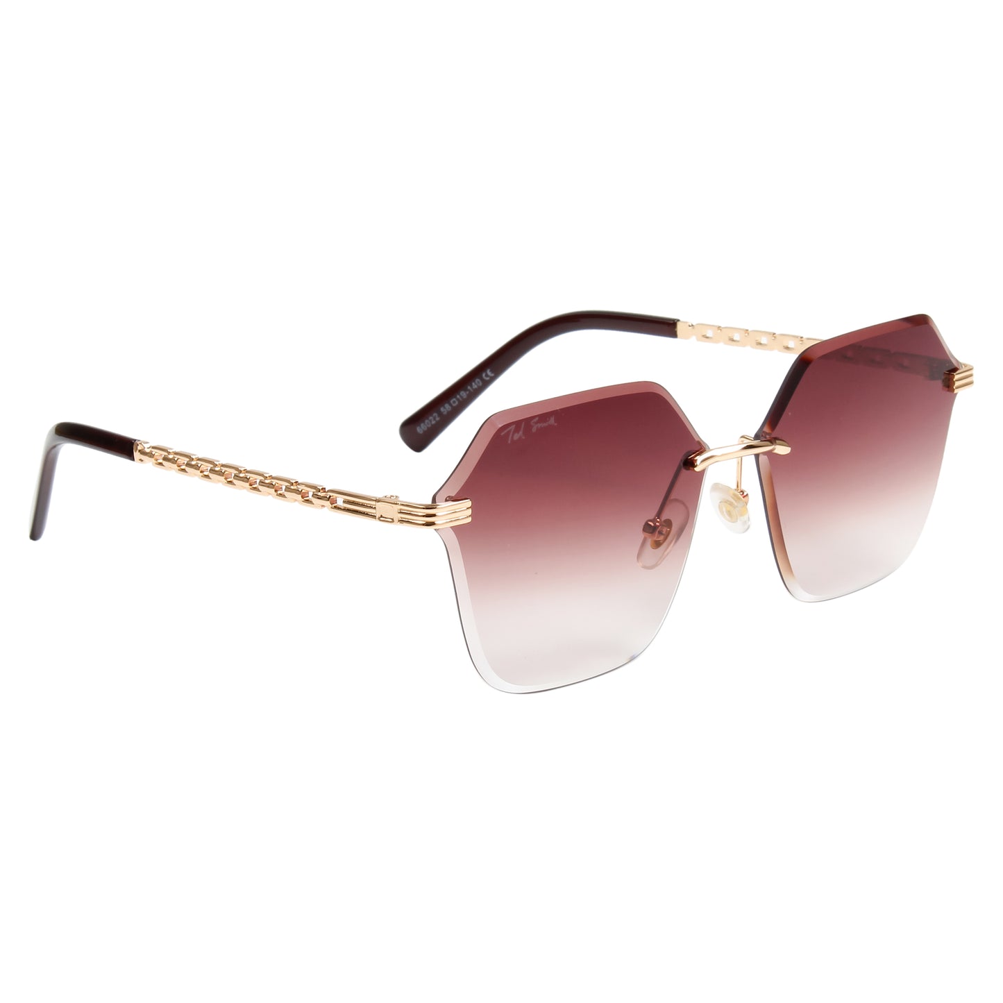 STELLA UNISEX SQUARE METAL SUNGLASSES BY TED SMITH (IN 3 COLORS)
