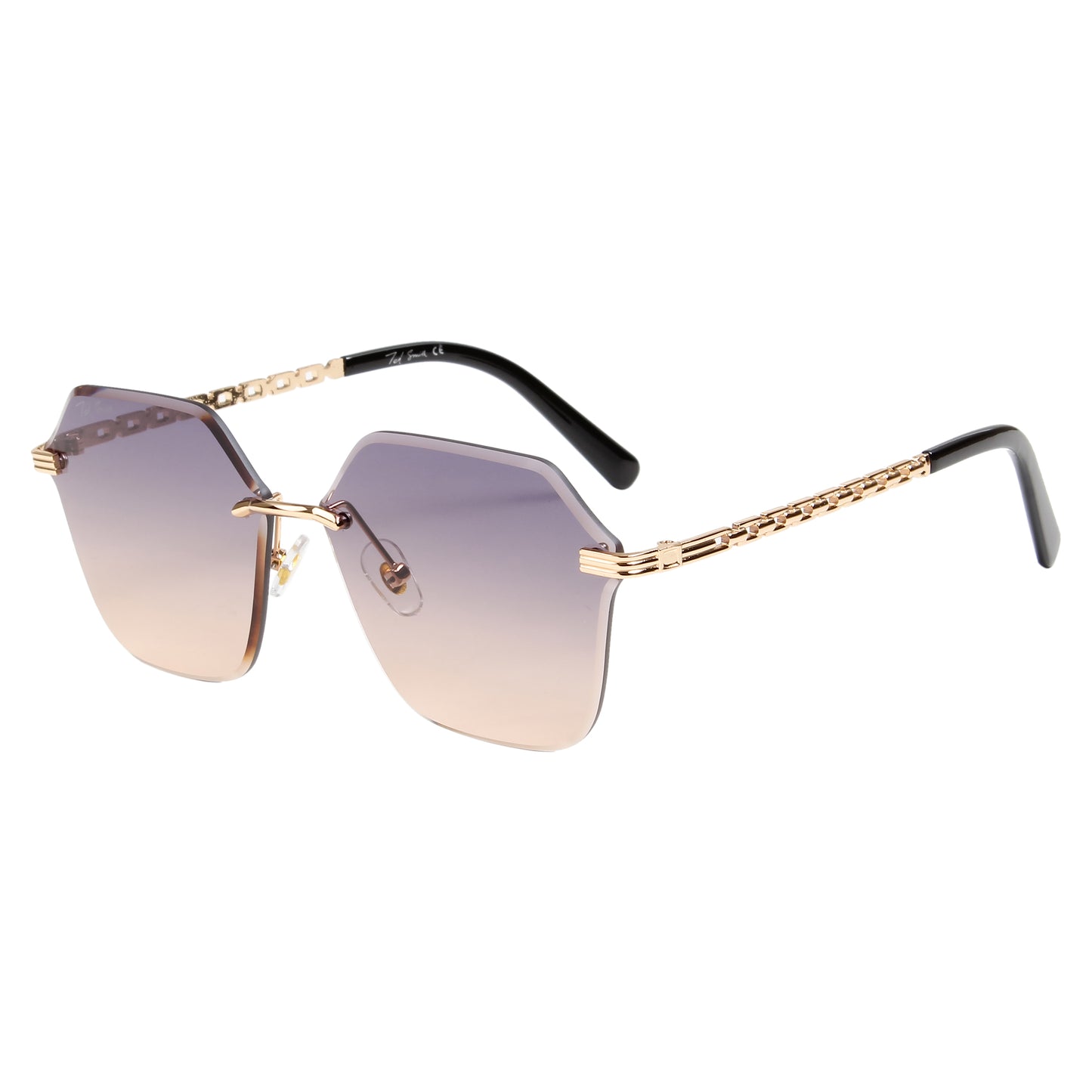 STELLA UNISEX SQUARE METAL SUNGLASSES BY TED SMITH (IN 3 COLORS)