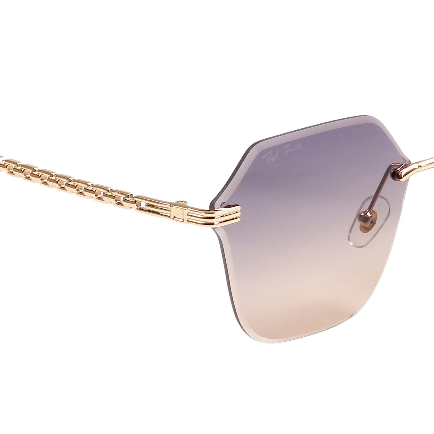 STELLA UNISEX SQUARE METAL SUNGLASSES BY TED SMITH (IN 3 COLORS)