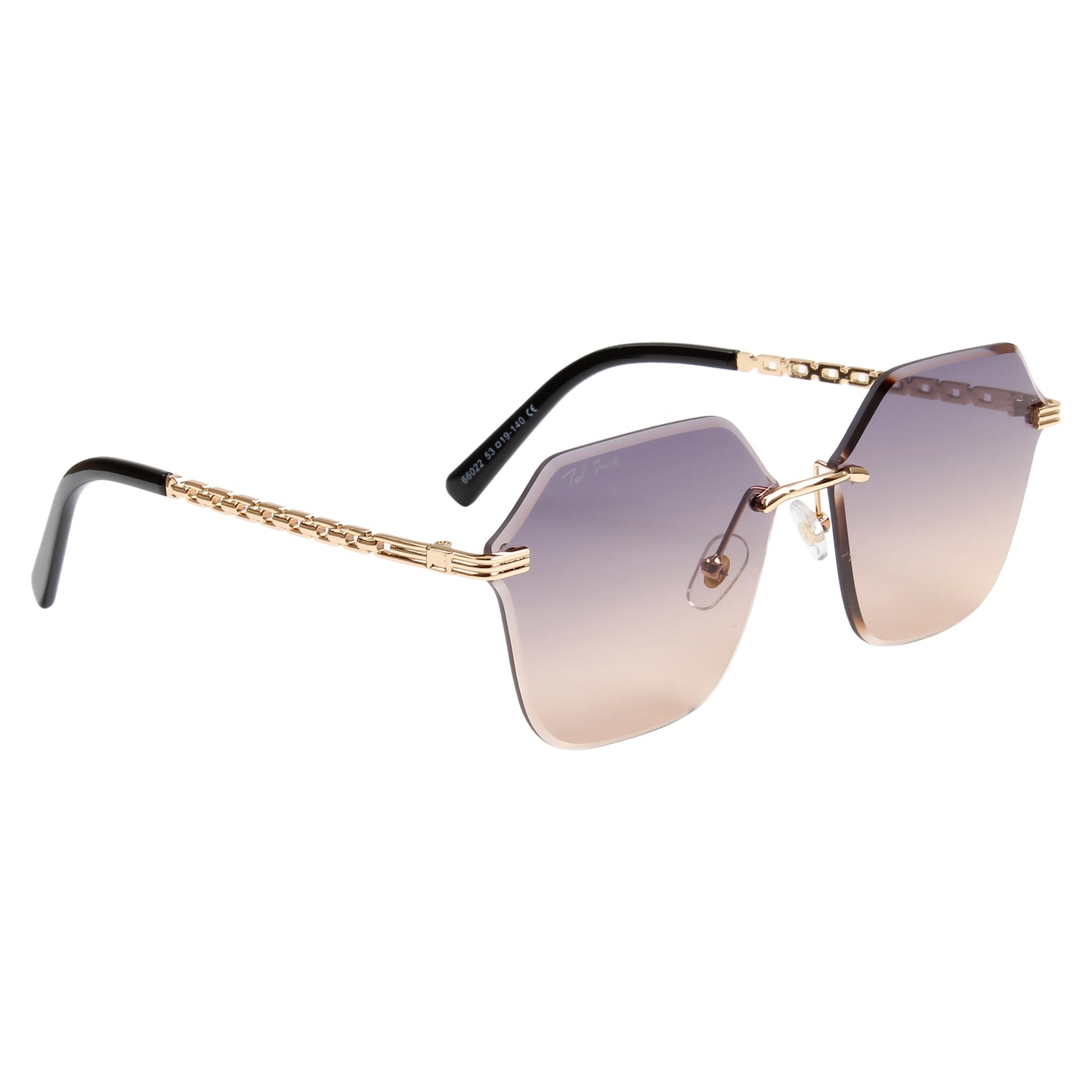 STELLA UNISEX SQUARE METAL SUNGLASSES BY TED SMITH (IN 3 COLORS)