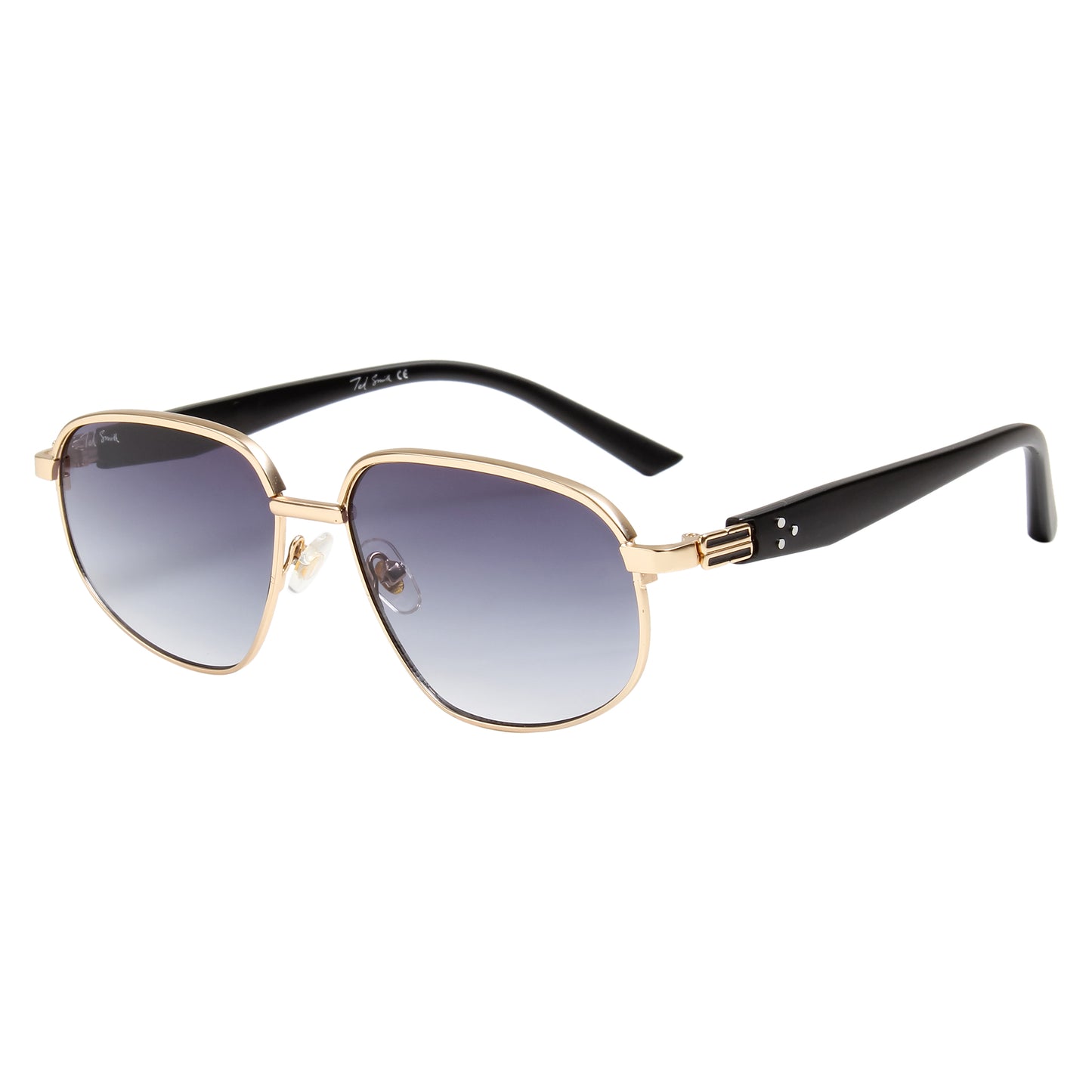 TREXY 2 UNISEX AVIATOR METAL SUNGLASSES BY TED SMITH (IN 4 COLORS)