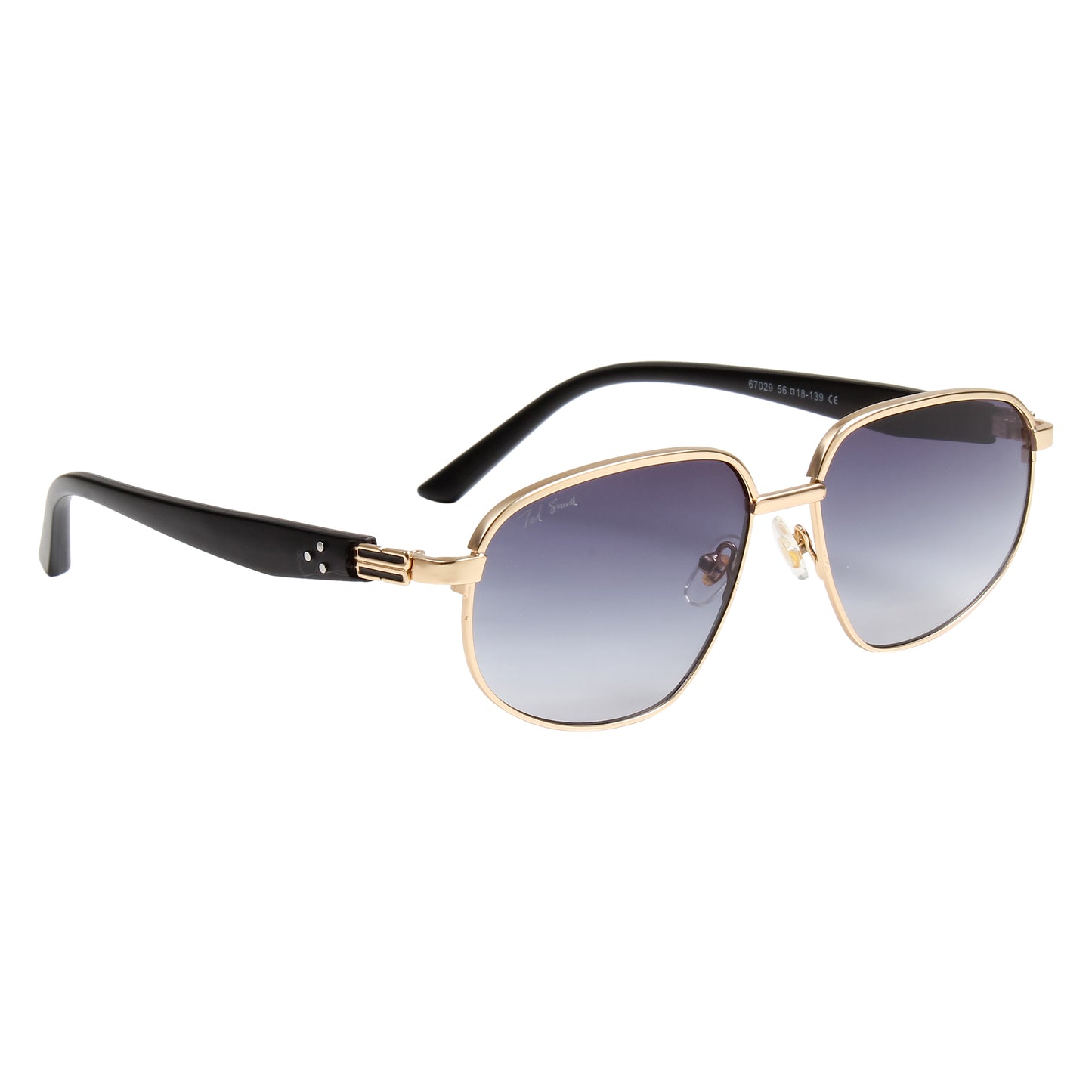 TREXY 2 UNISEX AVIATOR METAL SUNGLASSES BY TED SMITH (IN 4 COLORS)