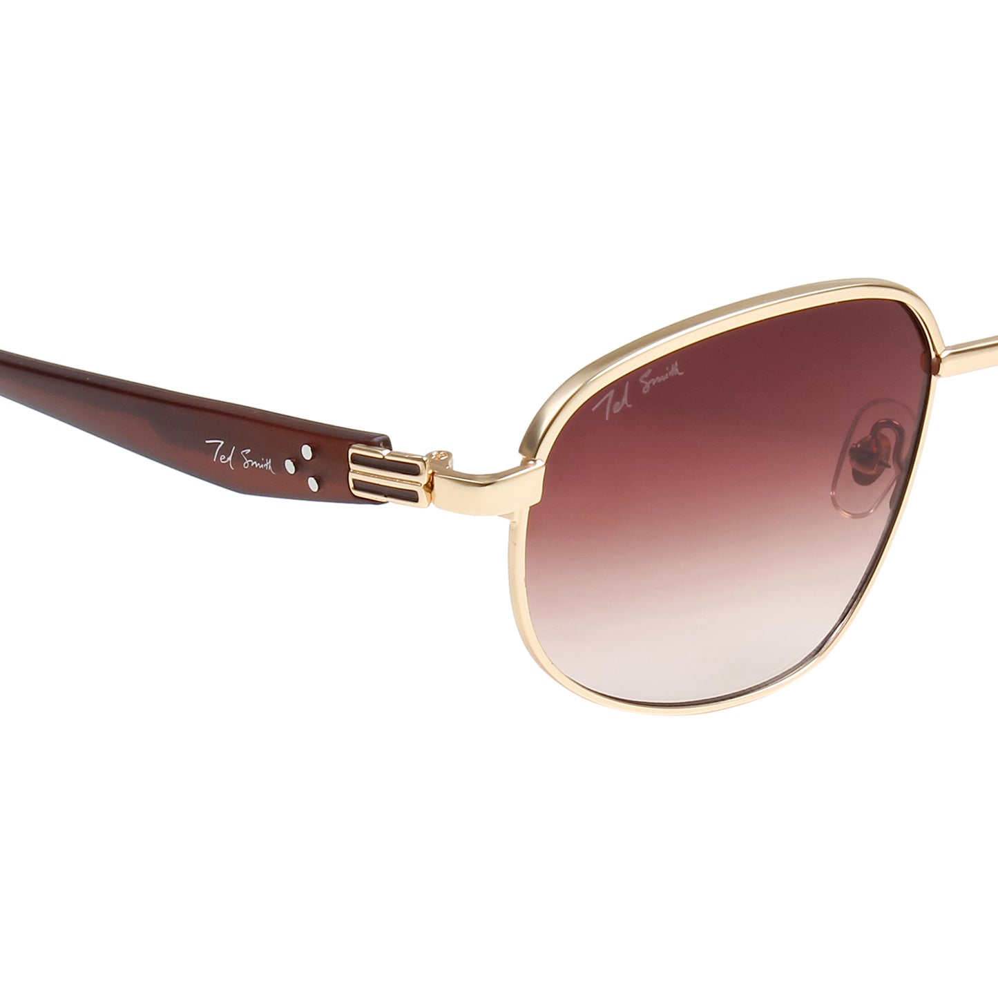 TREXY 2 UNISEX AVIATOR METAL SUNGLASSES BY TED SMITH (IN 4 COLORS)