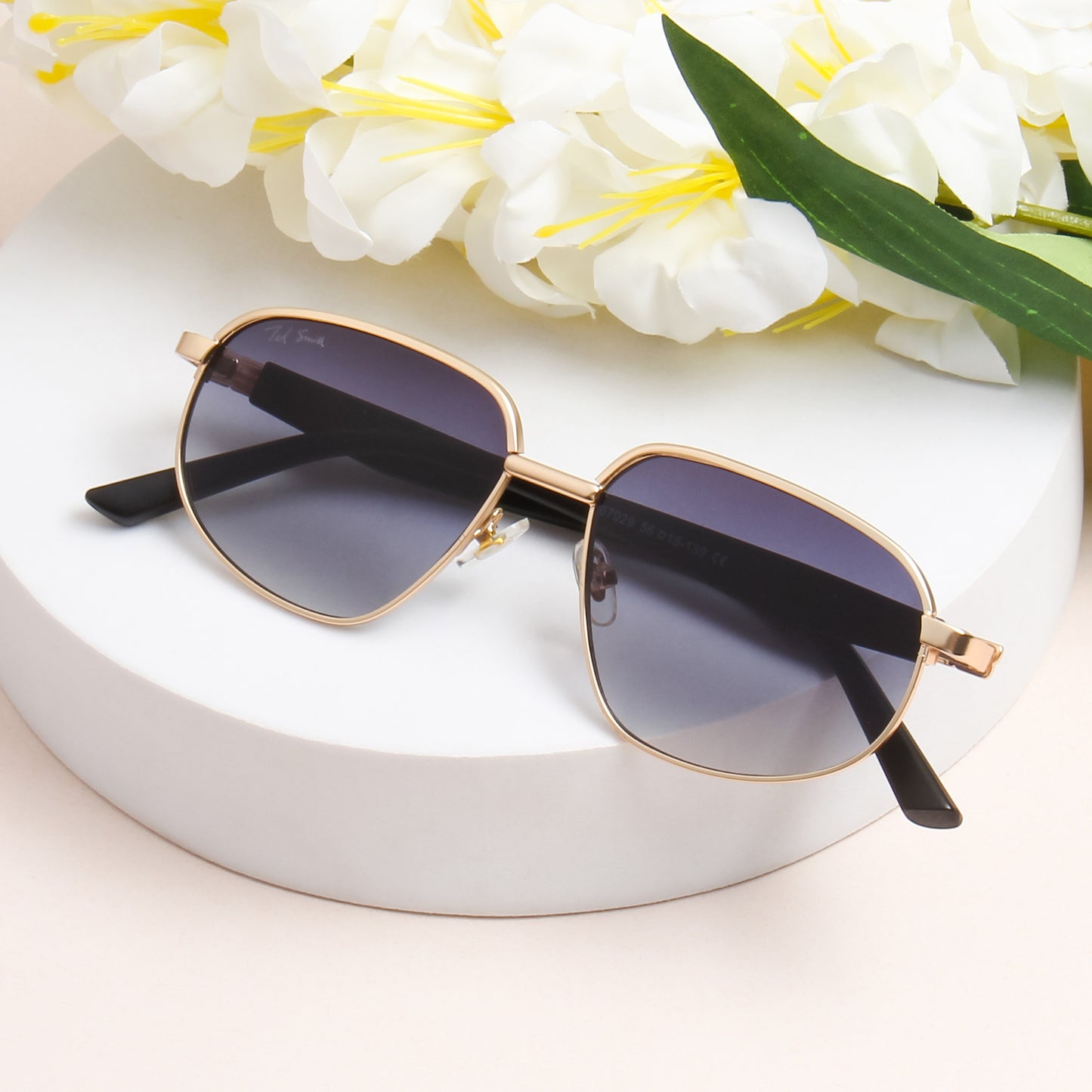 TREXY 2 UNISEX AVIATOR METAL SUNGLASSES BY TED SMITH (IN 4 COLORS)