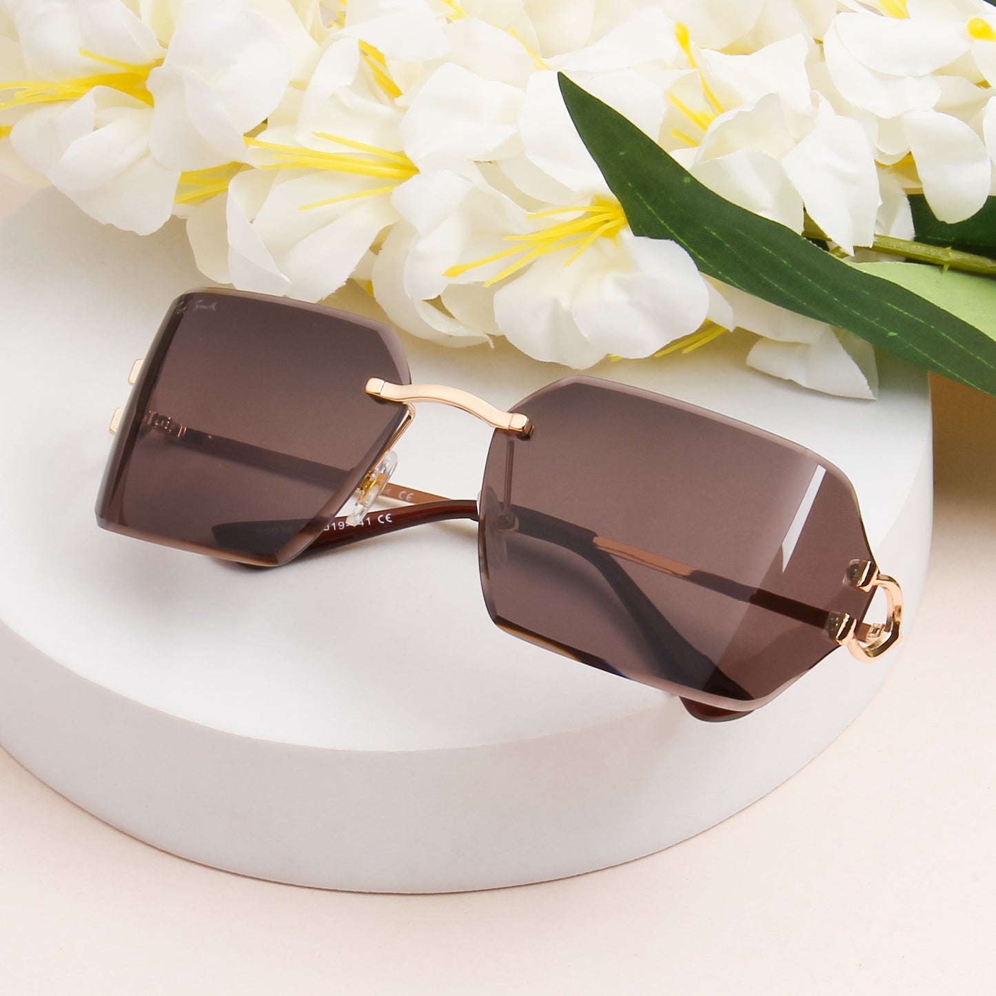 CAELAN UNISEX RECTANGLE METAL SUNGLASSES BY TED SMITH (IN 4 COLORS)