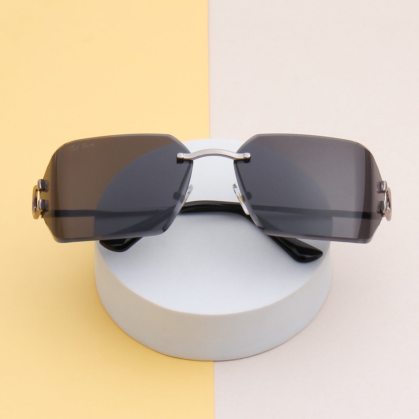 CAELAN UNISEX RECTANGLE METAL SUNGLASSES BY TED SMITH (IN 4 COLORS)