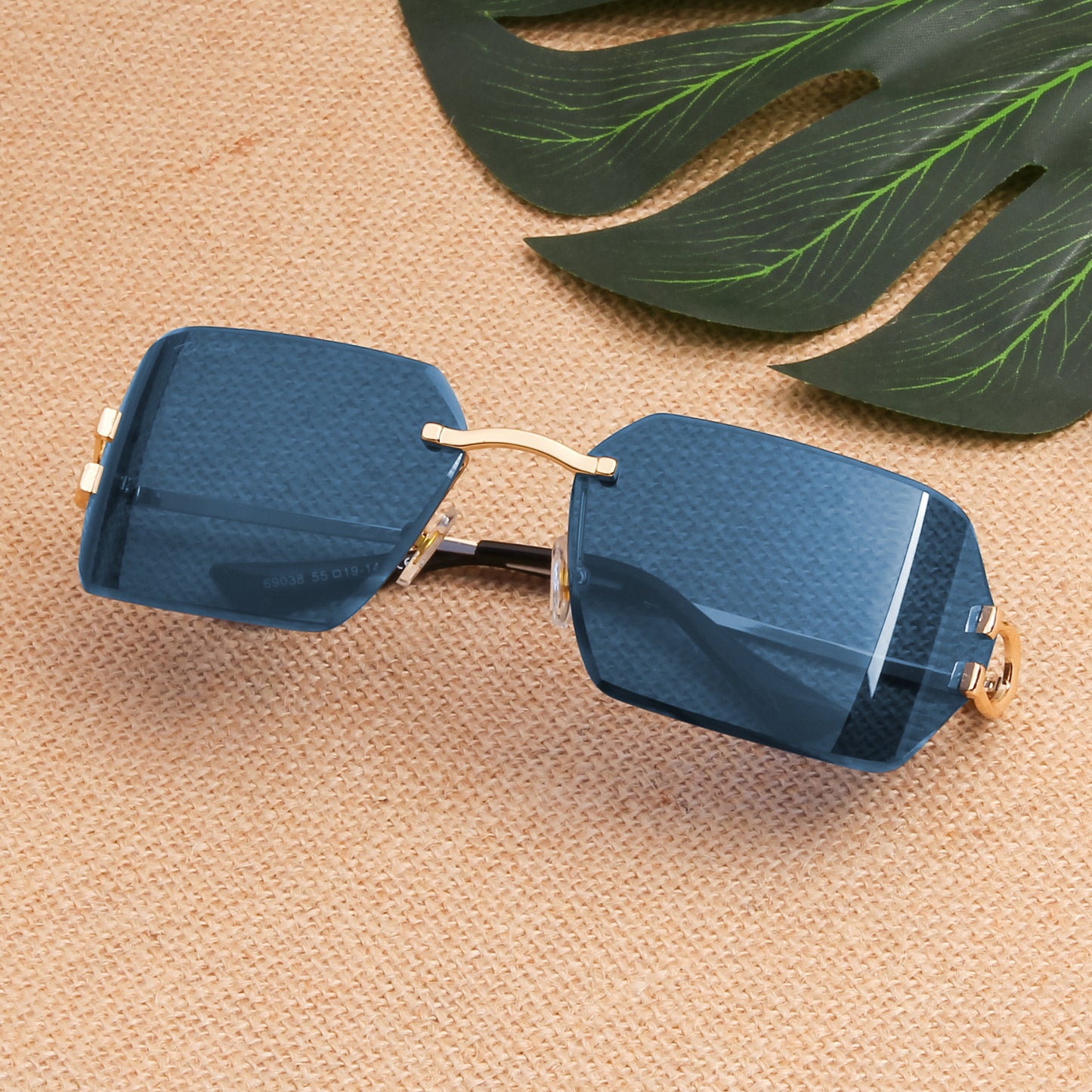 CAELAN UNISEX RECTANGLE METAL SUNGLASSES BY TED SMITH (IN 4 COLORS)