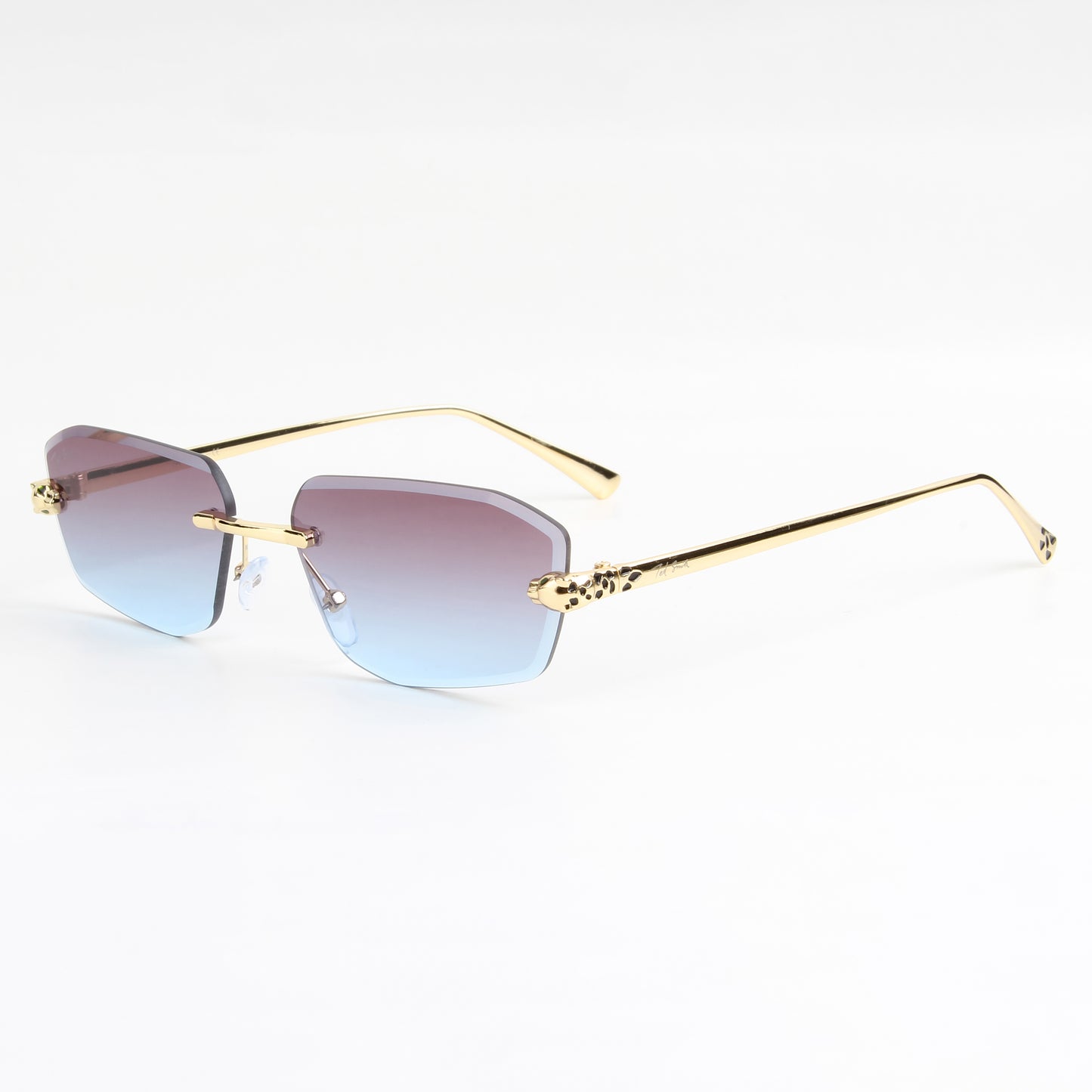 VALENCIA | DIAMOND CUT RIMLESS SUNGLASSES IN METAL (IN 4 COLOURS)