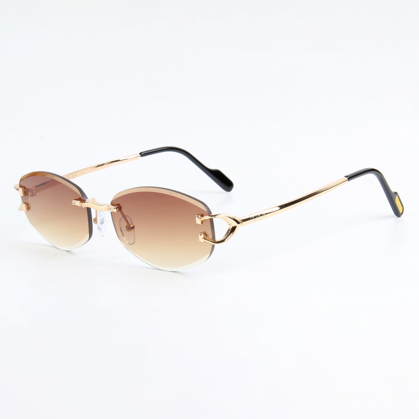 MONACO | RIMLESS OVAL SUNGLASSES IN METAL (IN 3 COLOURS)
