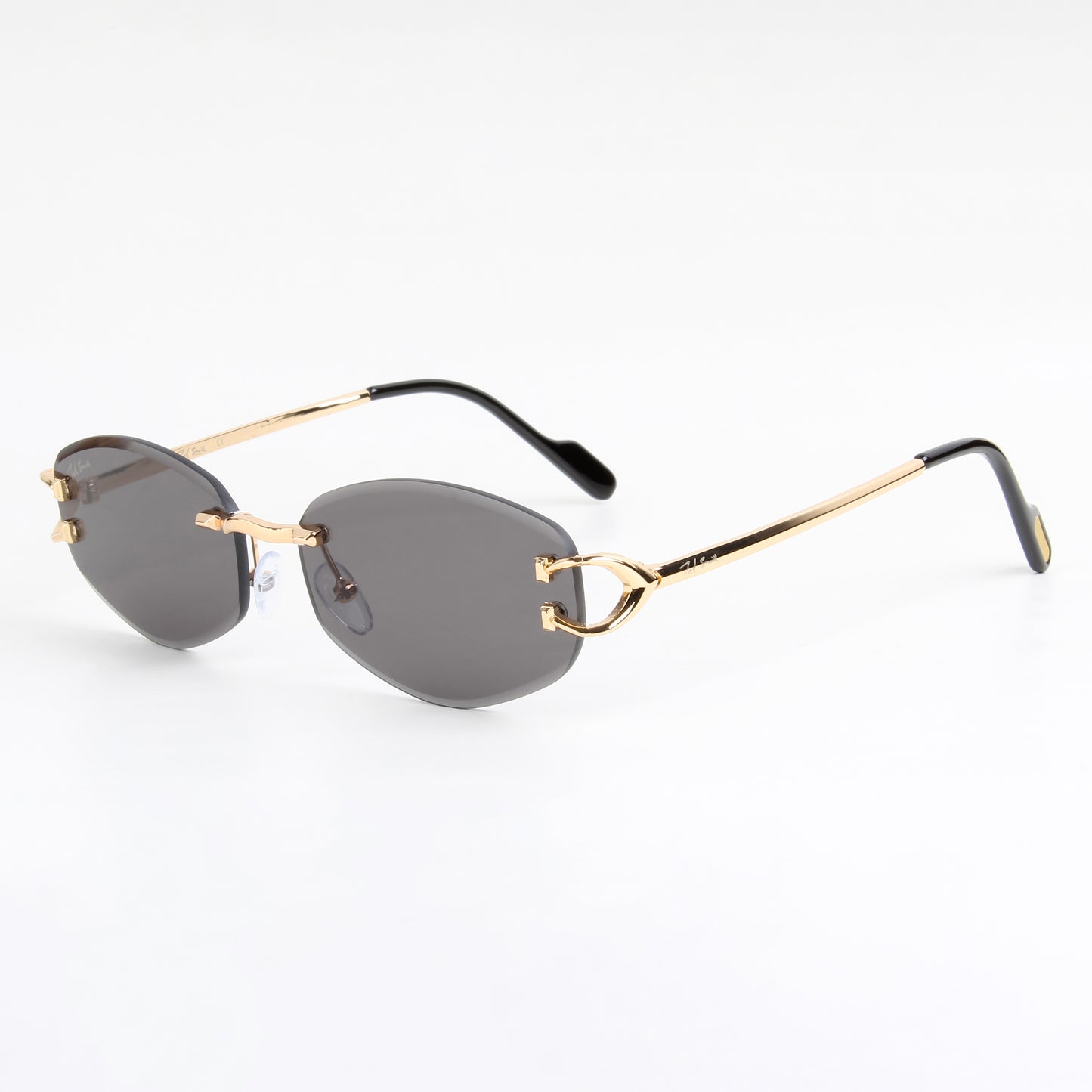 MONACO | RIMLESS OVAL SUNGLASSES IN METAL (IN 3 COLOURS)