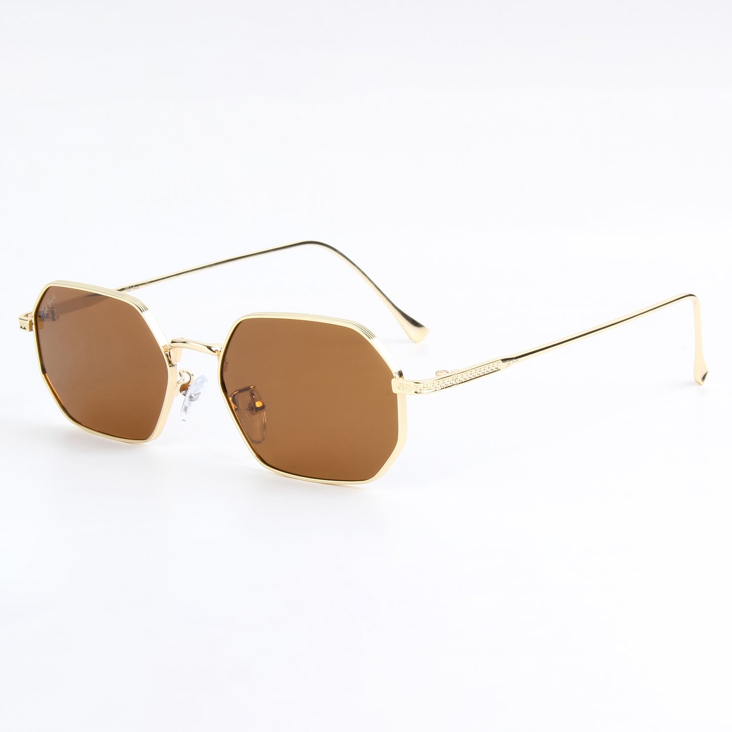 MIATA | FULLRIM HEXAGONAL SUNGLASSES IN METAL ( IN 5 COLOURS)