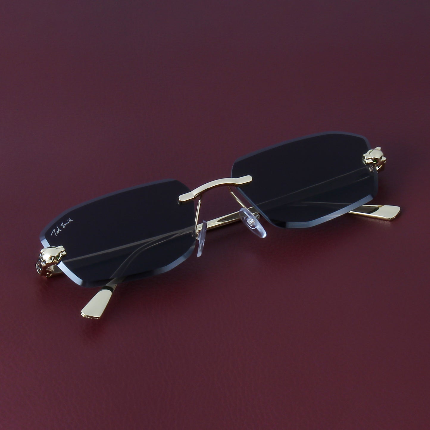 VALENCIA | DIAMOND CUT RIMLESS SUNGLASSES IN METAL (IN 4 COLOURS)