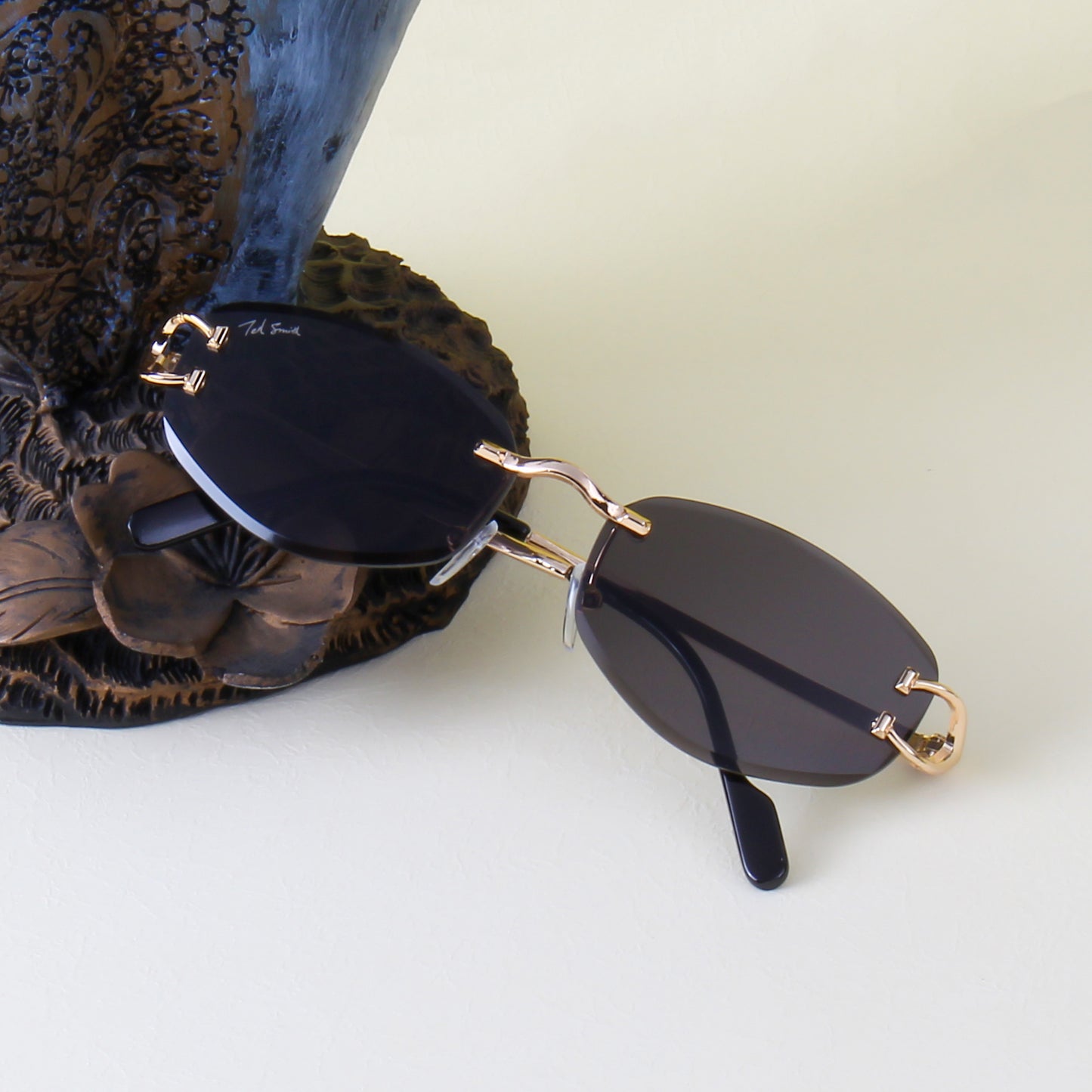 MONACO | RIMLESS OVAL SUNGLASSES IN METAL (IN 3 COLOURS)