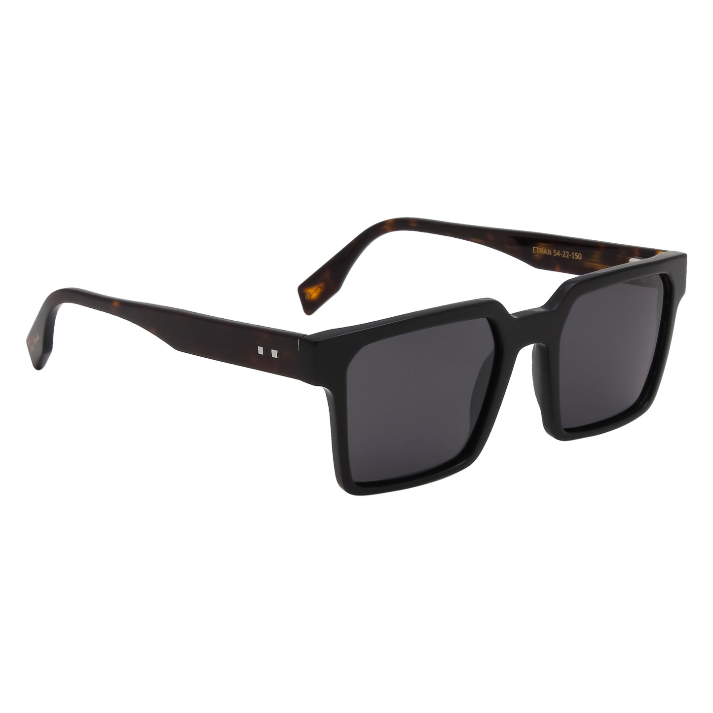 SUN-ETHAN UNISEX SQUARE ACETATE SUNGLASSES WITH POLARIZED LENS (IN 6 COLORS)