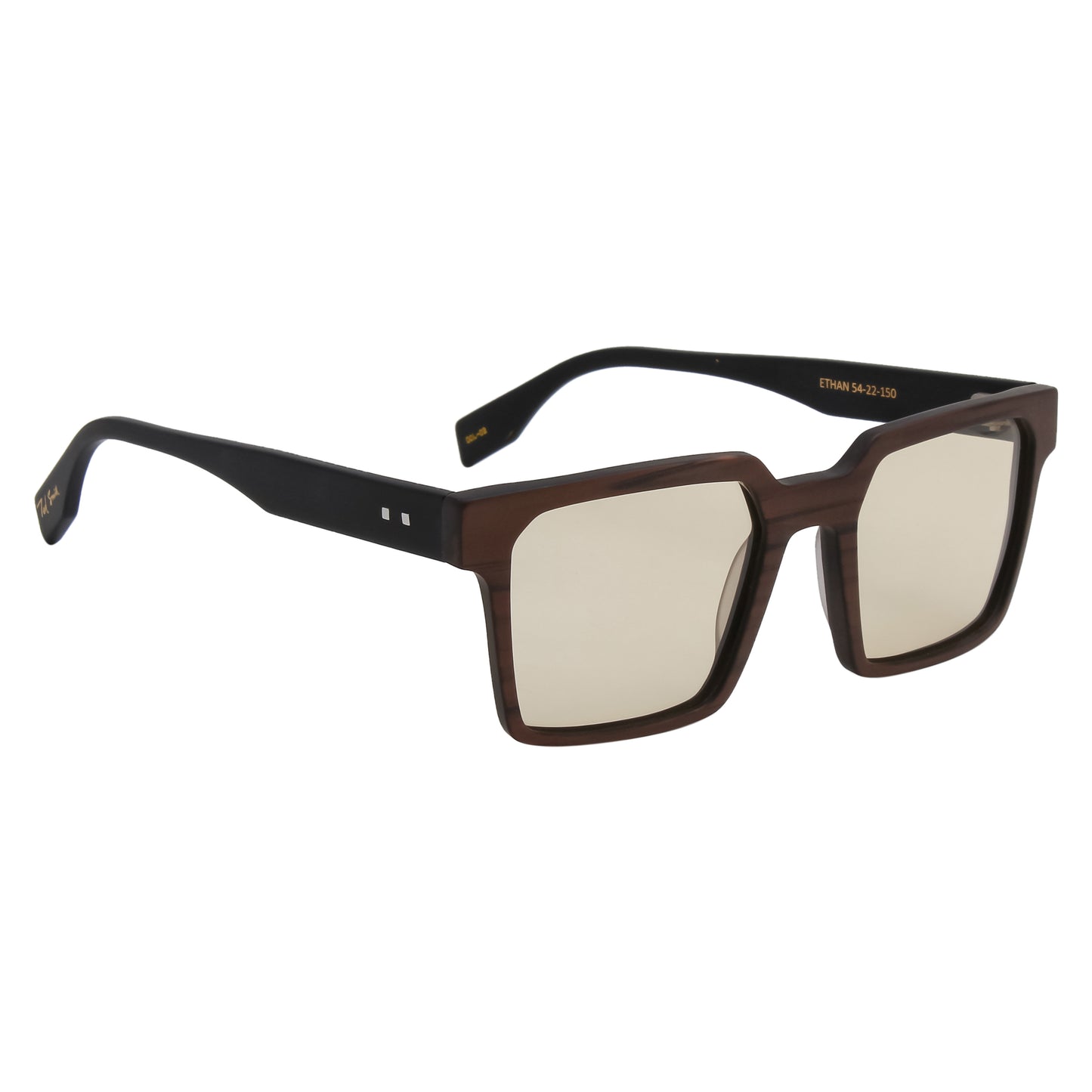 SUN-ETHAN UNISEX SQUARE ACETATE SUNGLASSES WITH POLARIZED LENS (IN 6 COLORS)