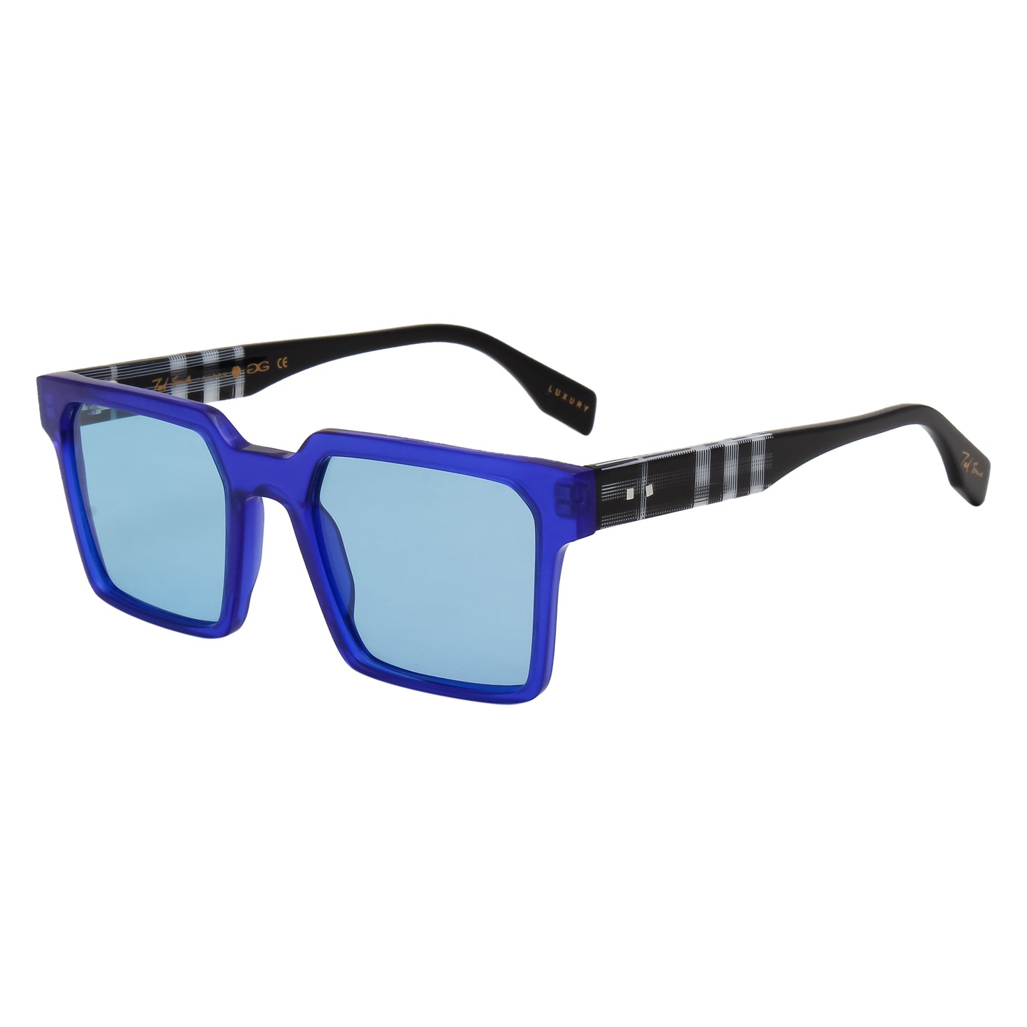SUN-ETHAN UNISEX SQUARE ACETATE SUNGLASSES WITH POLARIZED LENS (IN 6 COLORS)