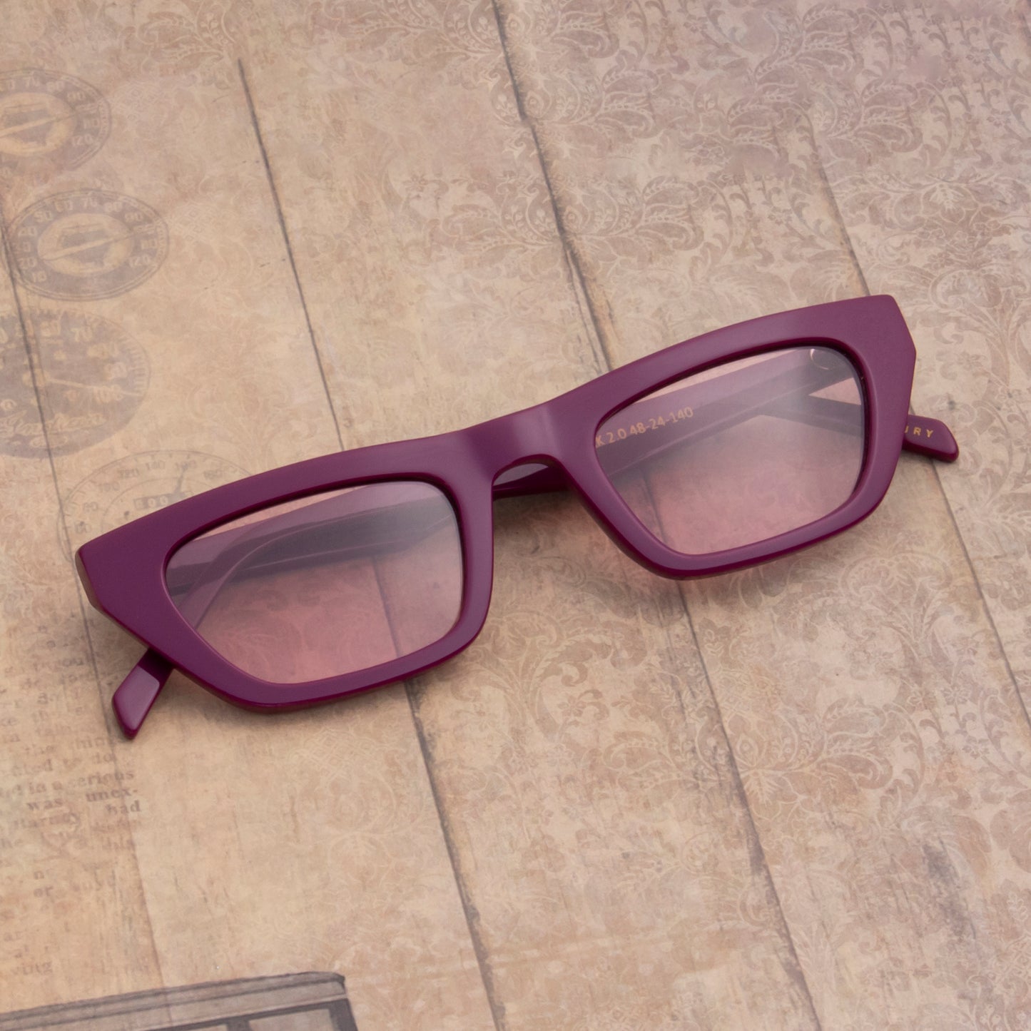 SUN-ALLBLK2.0 UNISEX CAT-EYE ACETATE SUNGLASSES WITH POLARIZED LENS (IN 6 COLORS)