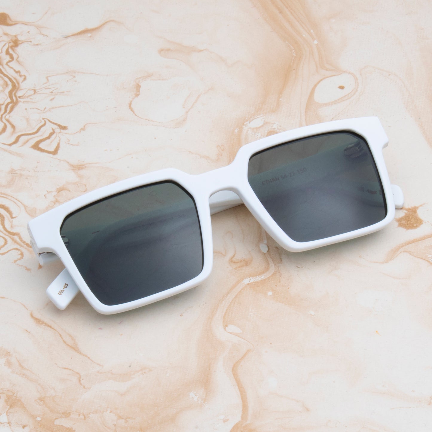 SUN-ETHAN UNISEX SQUARE ACETATE SUNGLASSES WITH POLARIZED LENS (IN 6 COLORS)