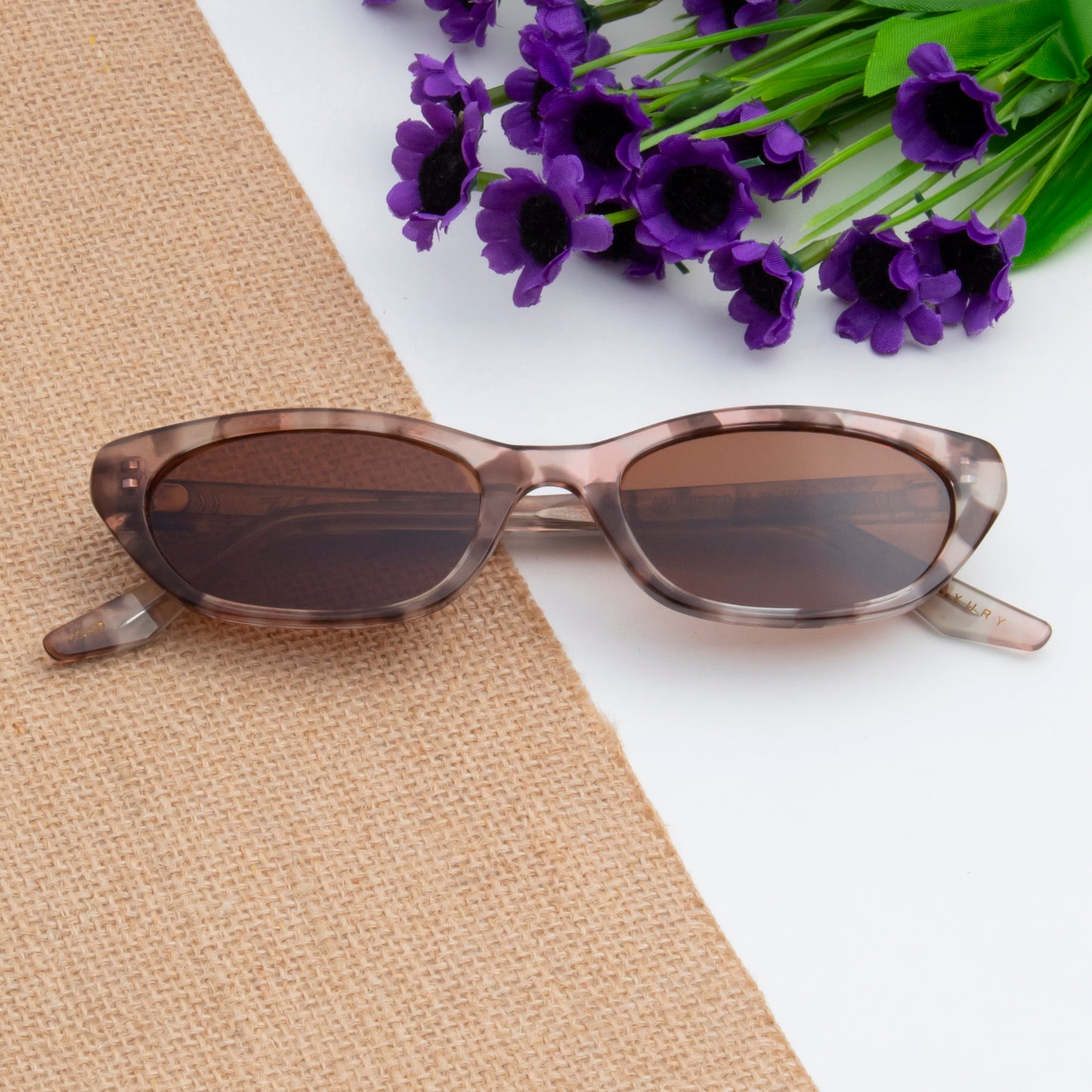 SUN-ARUBBA2.0 UNISEX CAT-EYE ACETATE SUNGLASSES WITH POLARIZED LENS (IN 6 COLORS)