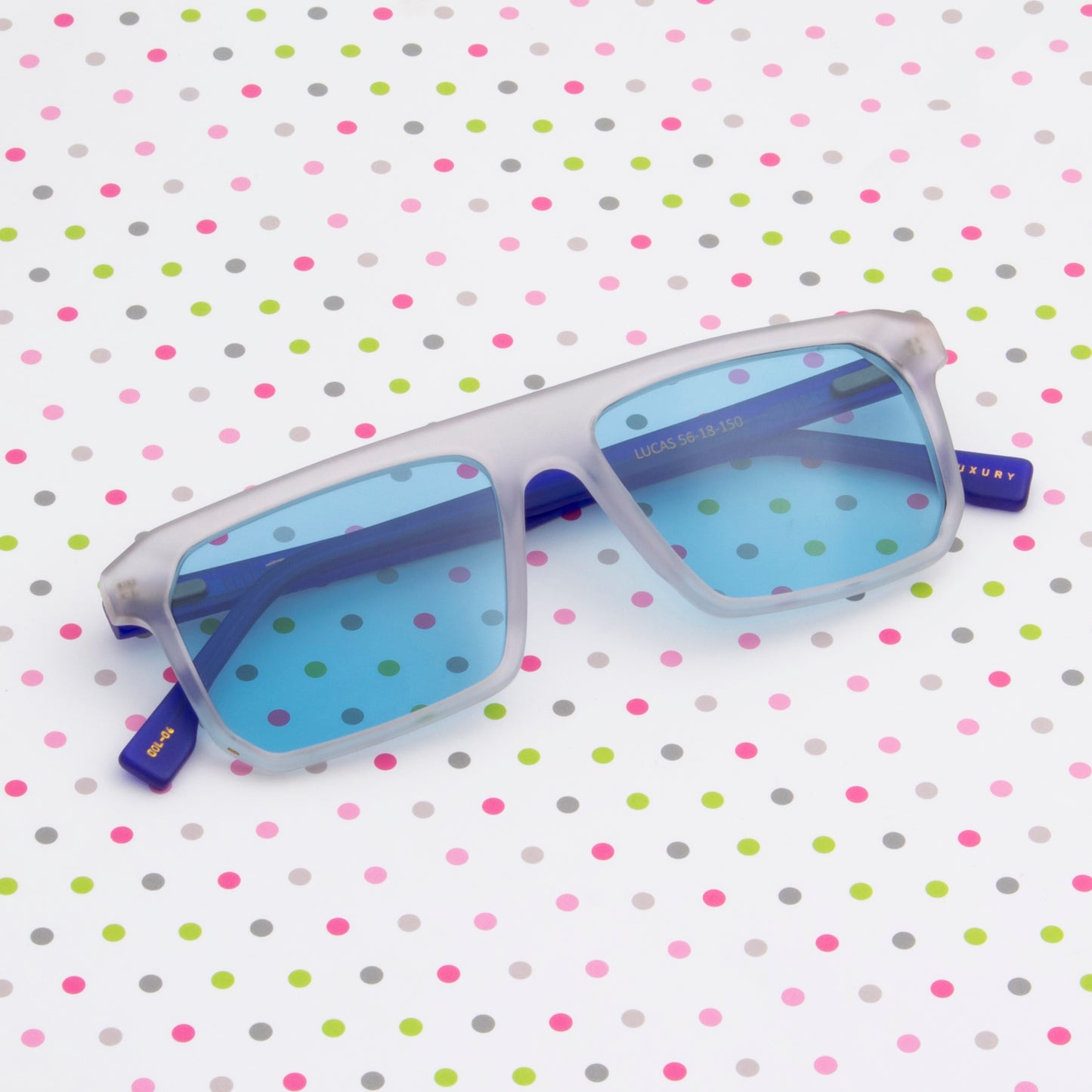 SUN-LUCAS UNISEX SQUARE ACETATE SUNGLASSES WITH POLARIZED LENS (IN 6 COLORS)