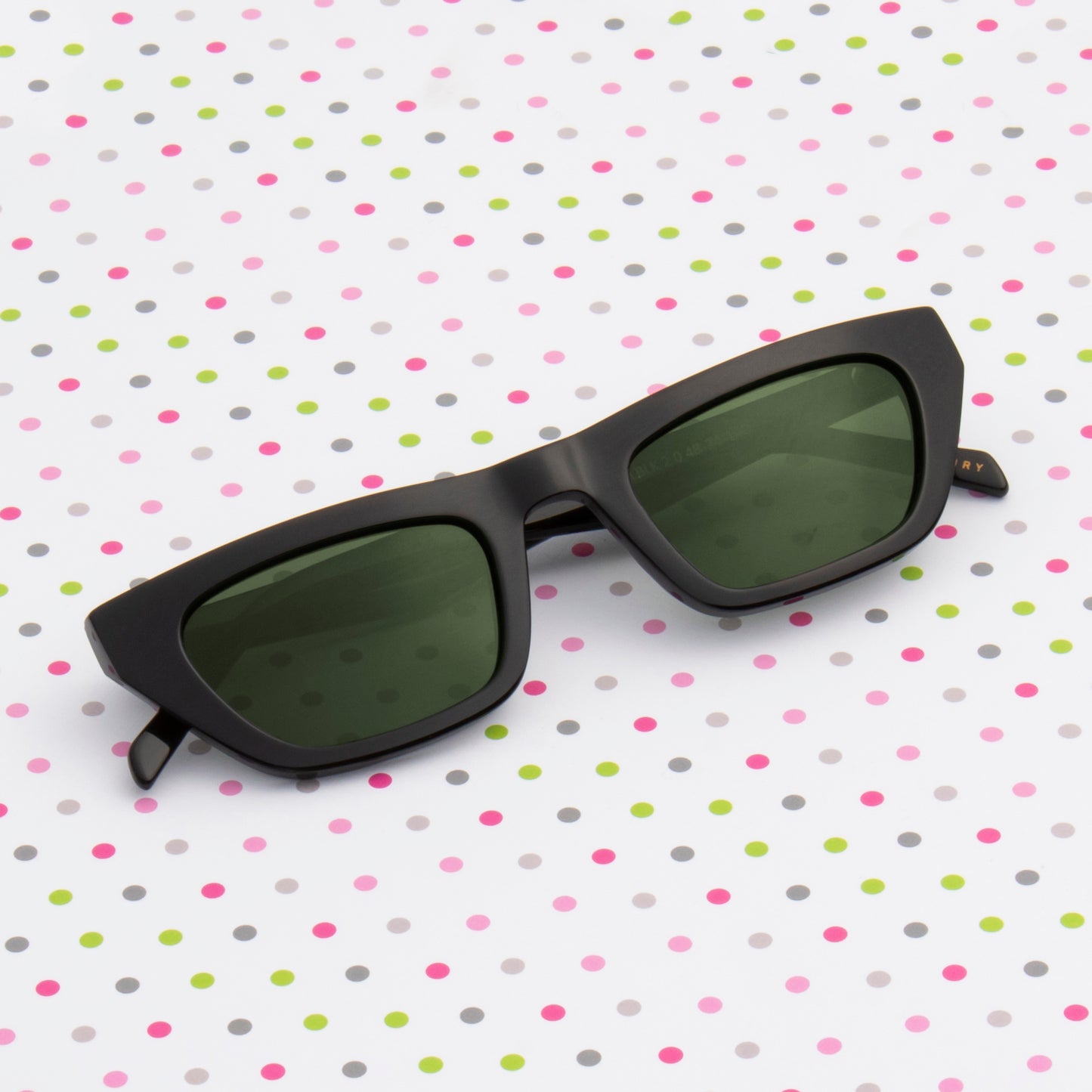 SUN-ALLBLK2.0 UNISEX CAT-EYE ACETATE SUNGLASSES WITH POLARIZED LENS (IN 6 COLORS)