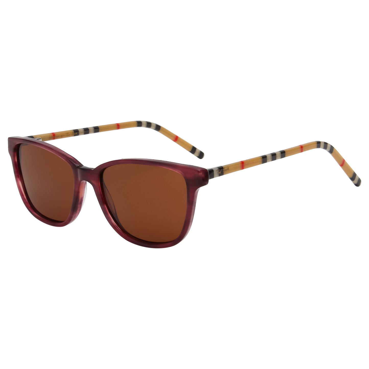 SUN-JULIA2 UNISEX SQUARE ACETATE SUNGLASSES WITH POLARIZED LENS (IN 5 COLORS)