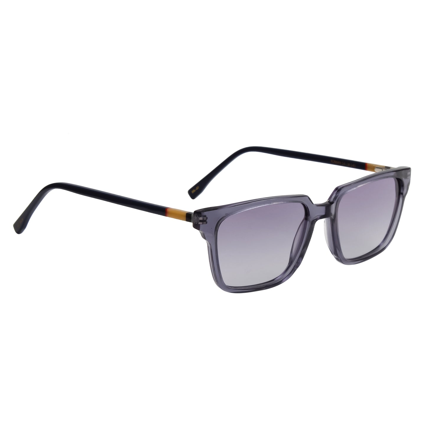 SUN-ROMAN UNISEX SQUARE ACETATE SUNGLASSES WITH POLARIZED LENS (IN 6 COLORS)