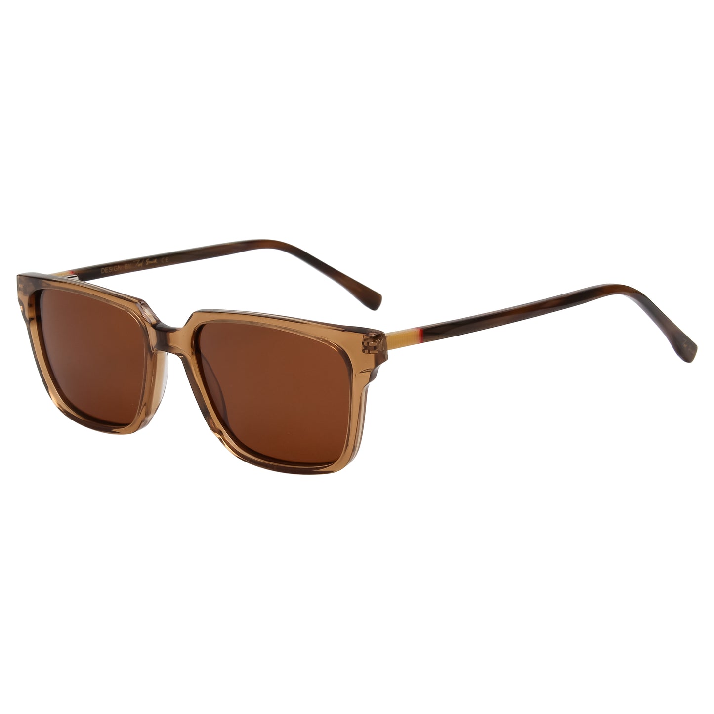 SUN-ROMAN UNISEX SQUARE ACETATE SUNGLASSES WITH POLARIZED LENS (IN 6 COLORS)
