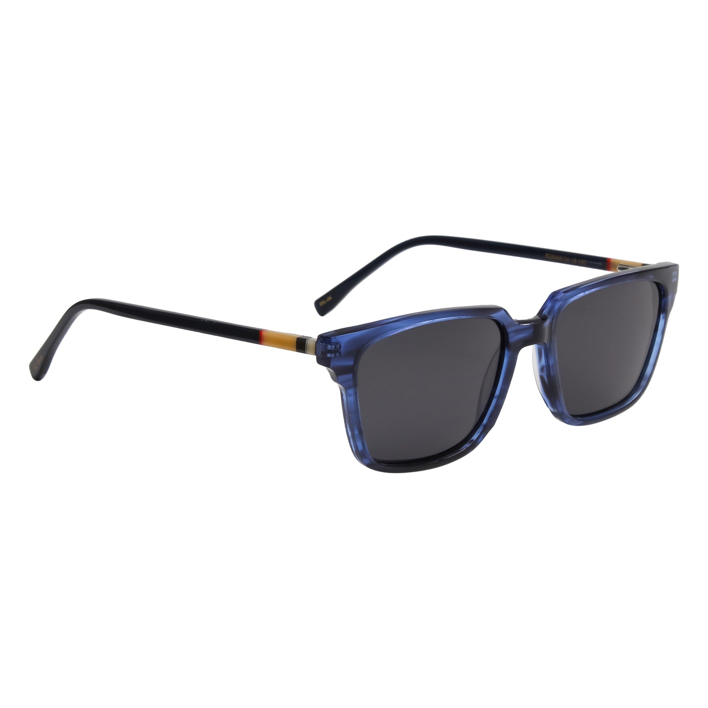 SUN-ROMAN UNISEX SQUARE ACETATE SUNGLASSES WITH POLARIZED LENS (IN 6 COLORS)