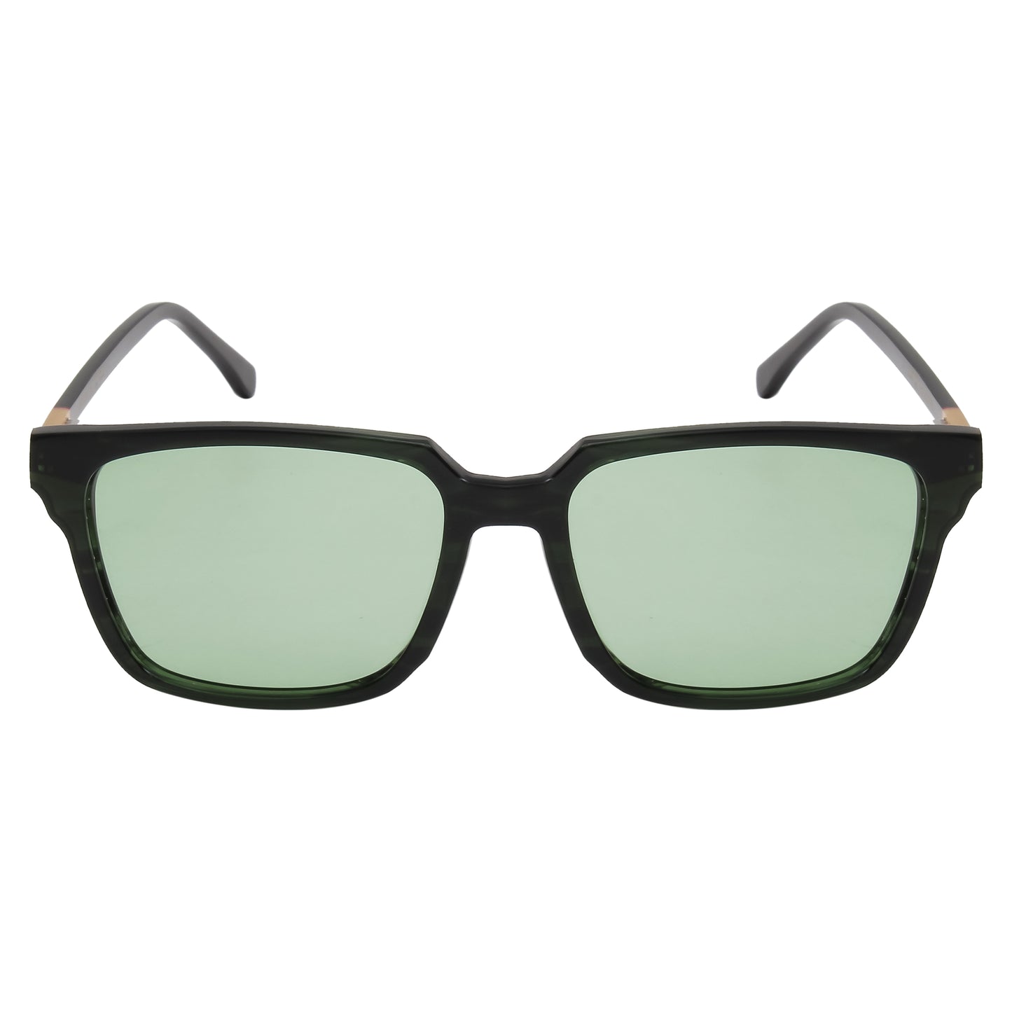 SUN-ROMAN UNISEX SQUARE ACETATE SUNGLASSES WITH POLARIZED LENS (IN 6 COLORS)