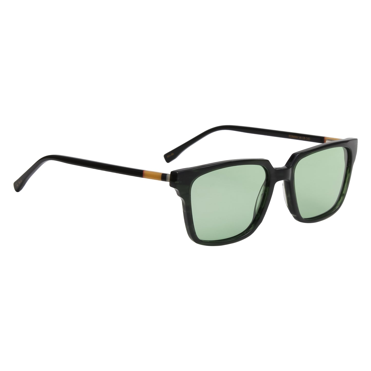 SUN-ROMAN UNISEX SQUARE ACETATE SUNGLASSES WITH POLARIZED LENS (IN 6 COLORS)