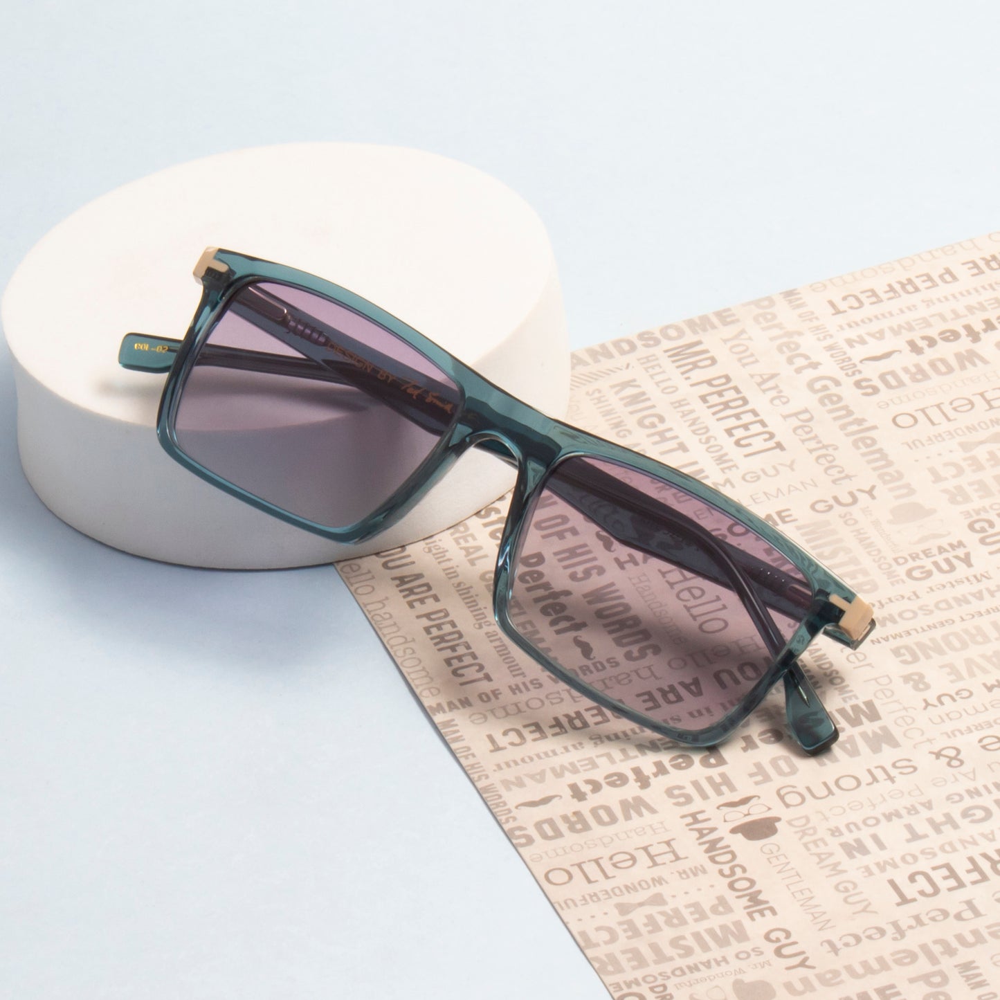 SUN-KITE UNISEX SQUARE ACETATE SUNGLASSES WITH POLARIZED LENS (IN 6 COLORS)