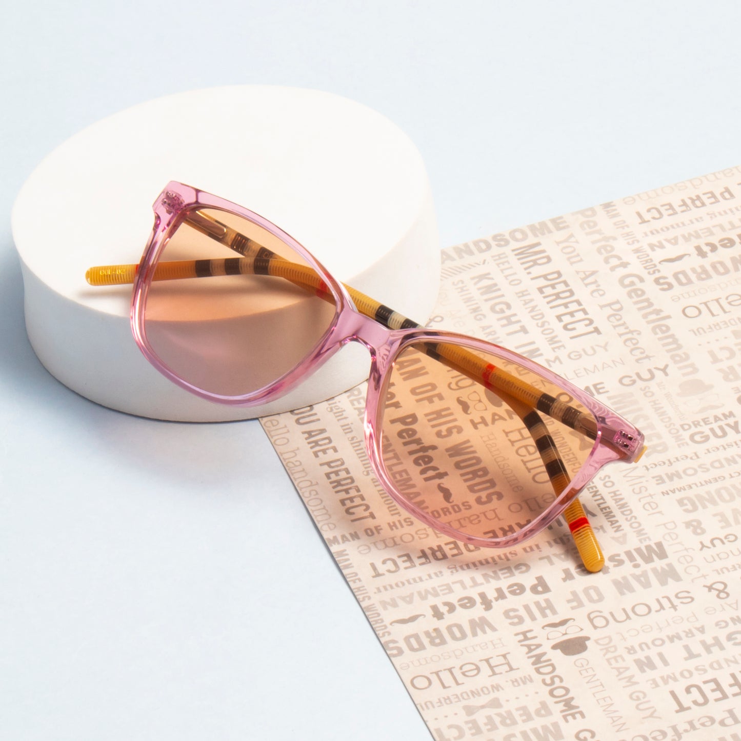 SUN-JULIA2 UNISEX SQUARE ACETATE SUNGLASSES WITH POLARIZED LENS (IN 5 COLORS)
