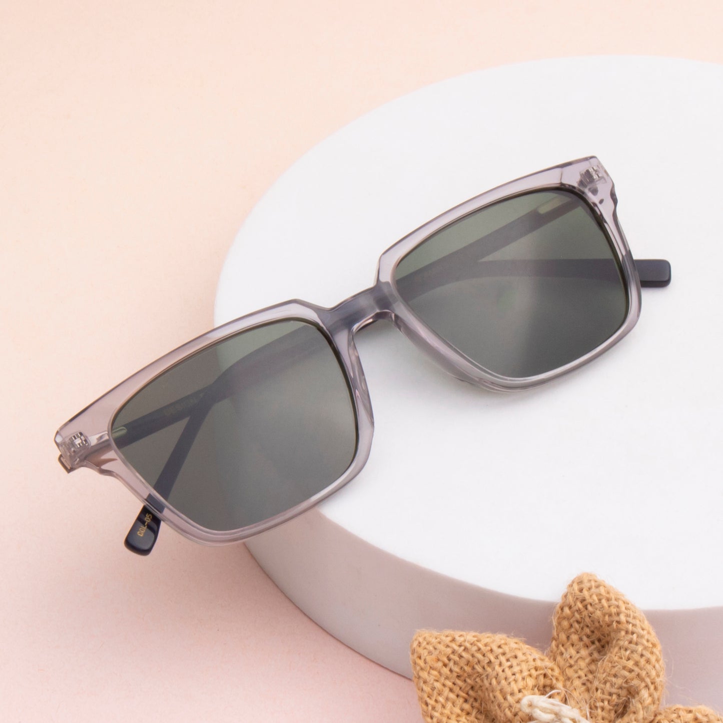 SUN-ROMAN UNISEX SQUARE ACETATE SUNGLASSES WITH POLARIZED LENS (IN 6 COLORS)