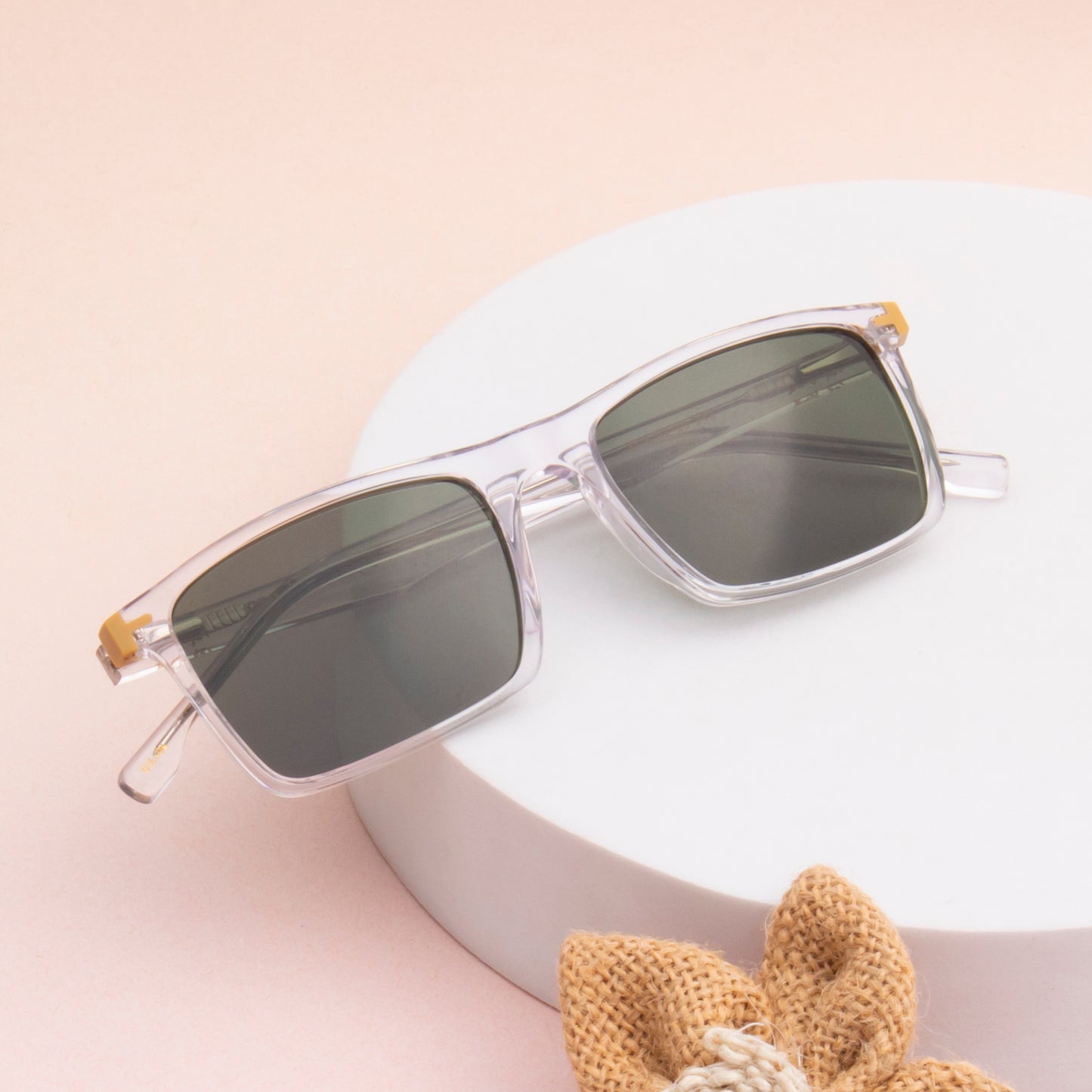SUN-KITE UNISEX SQUARE ACETATE SUNGLASSES WITH POLARIZED LENS (IN 6 COLORS)