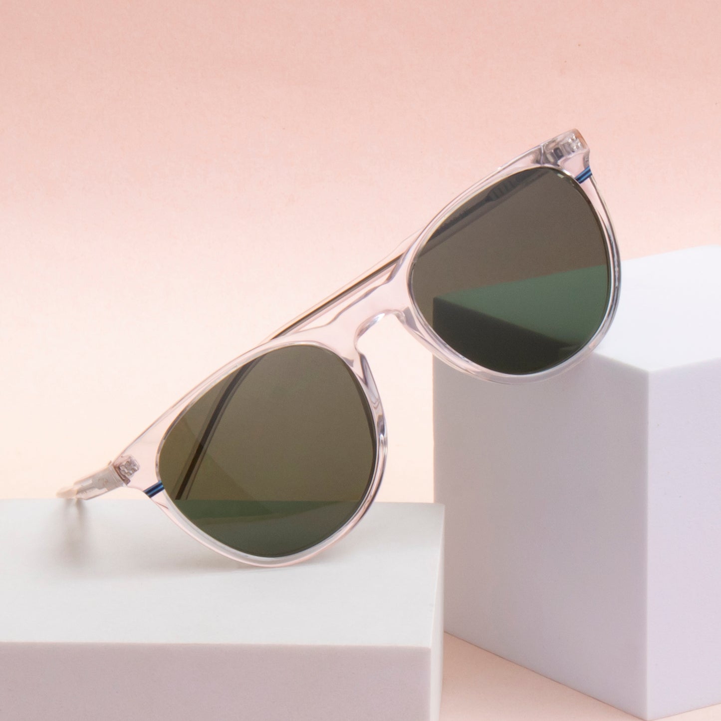 SUN-SHERYL2 UNISEX ROUND ACETATE SUNGLASSES WITH POLARIZED LENS (IN 6 COLORS)