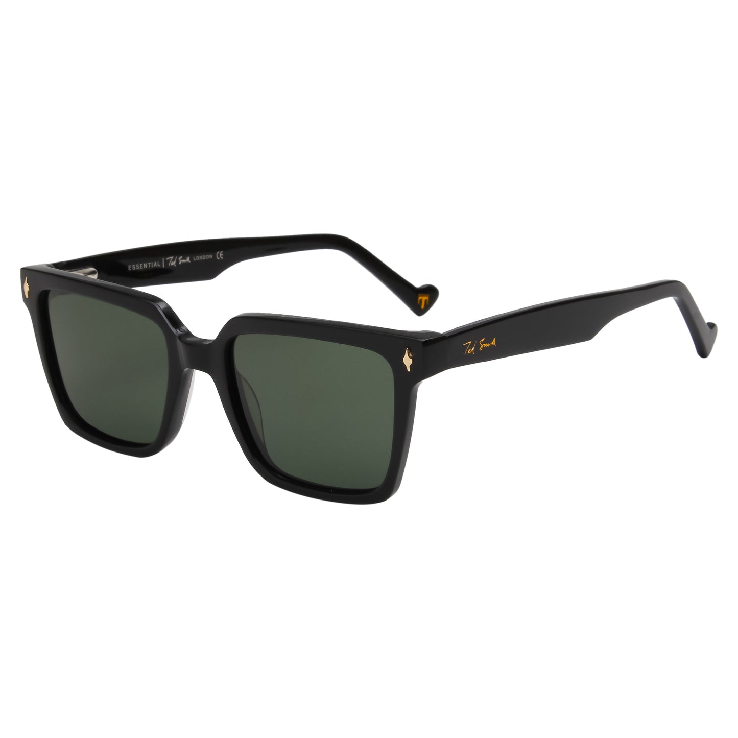 SUN-ROCCO2 UNISEX SQUARE ACETATE SUNGLASSES WITH POLARIZED LENS BY TED SMITH (IN 5 COLORS)