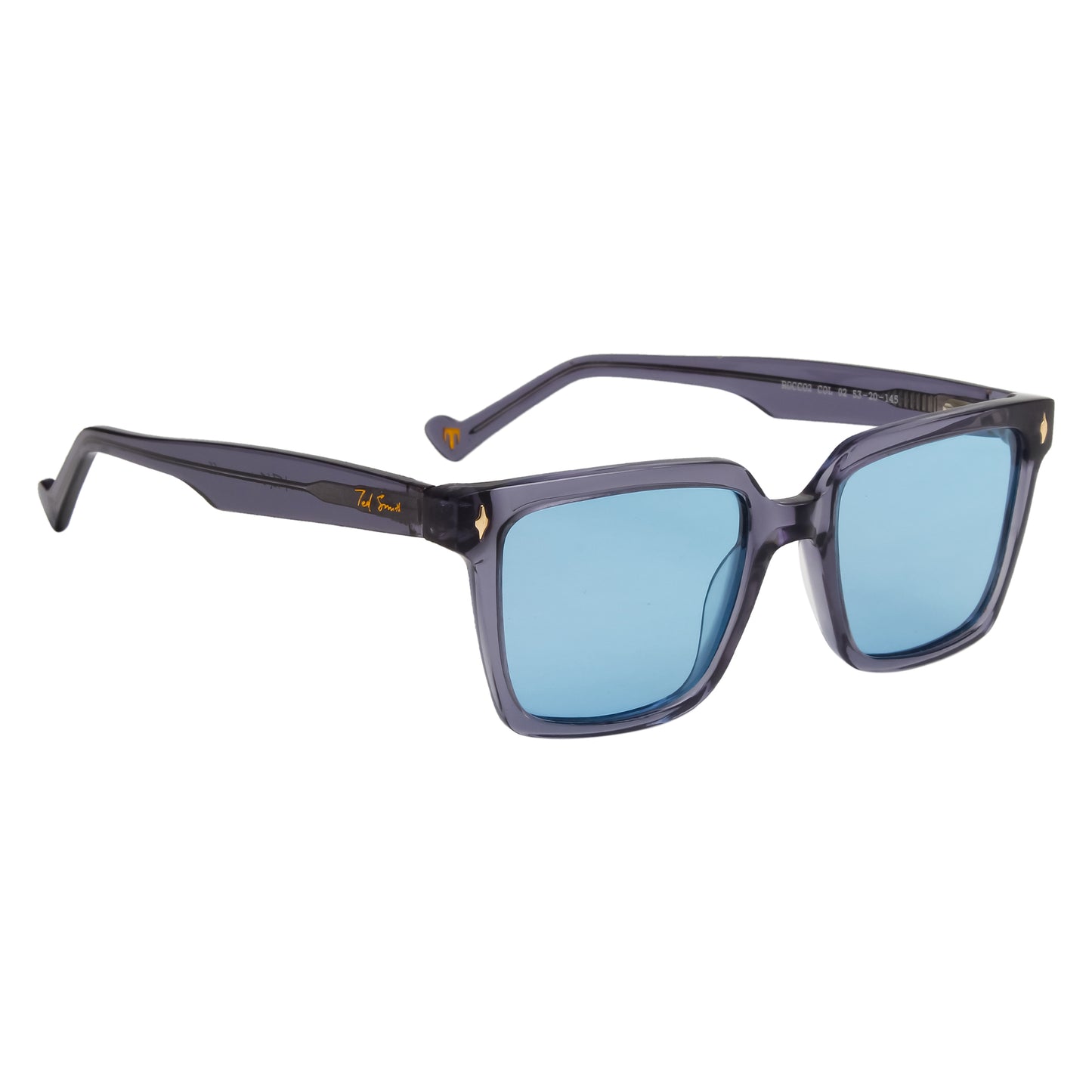 SUN-ROCCO2 UNISEX SQUARE ACETATE SUNGLASSES WITH POLARIZED LENS BY TED SMITH (IN 5 COLORS)