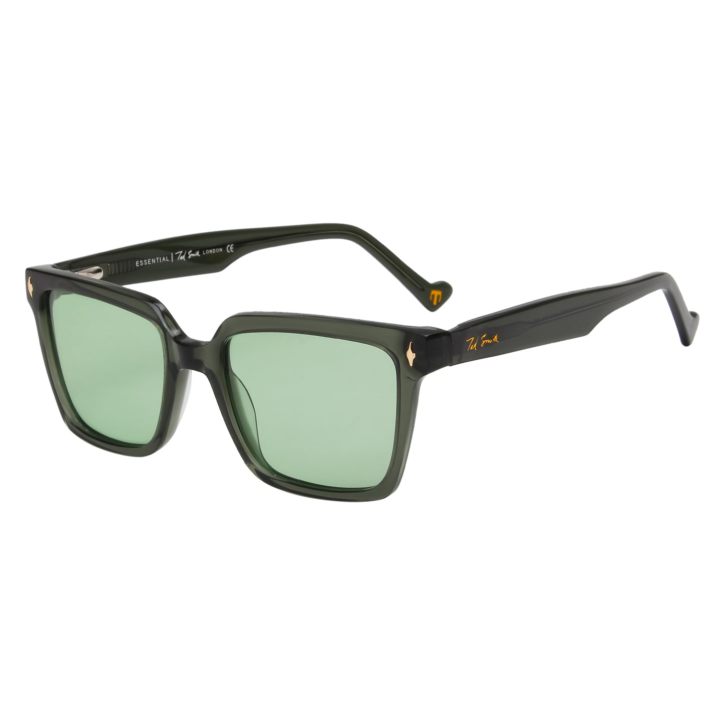 SUN-ROCCO2 UNISEX SQUARE ACETATE SUNGLASSES WITH POLARIZED LENS BY TED SMITH (IN 5 COLORS)