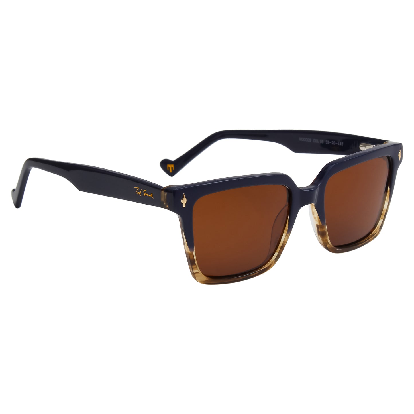 SUN-ROCCO2 UNISEX SQUARE ACETATE SUNGLASSES WITH POLARIZED LENS BY TED SMITH (IN 5 COLORS)