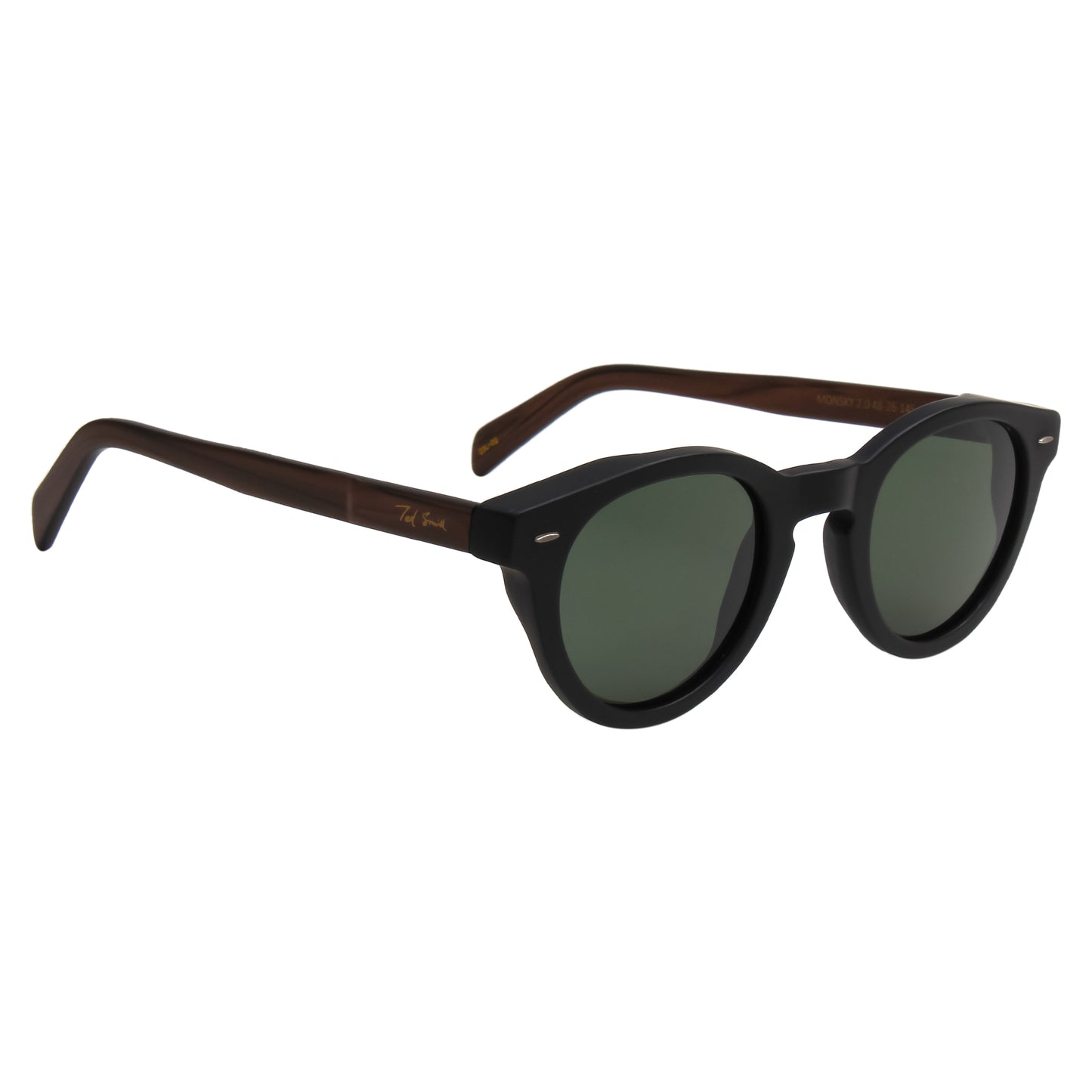 SUN-MONSKY 2.0 UNISEX ROUND ACETATE SUNGLASSES WITH POLARIZED LENS BY TED SMITH (IN 6 COLORS)
