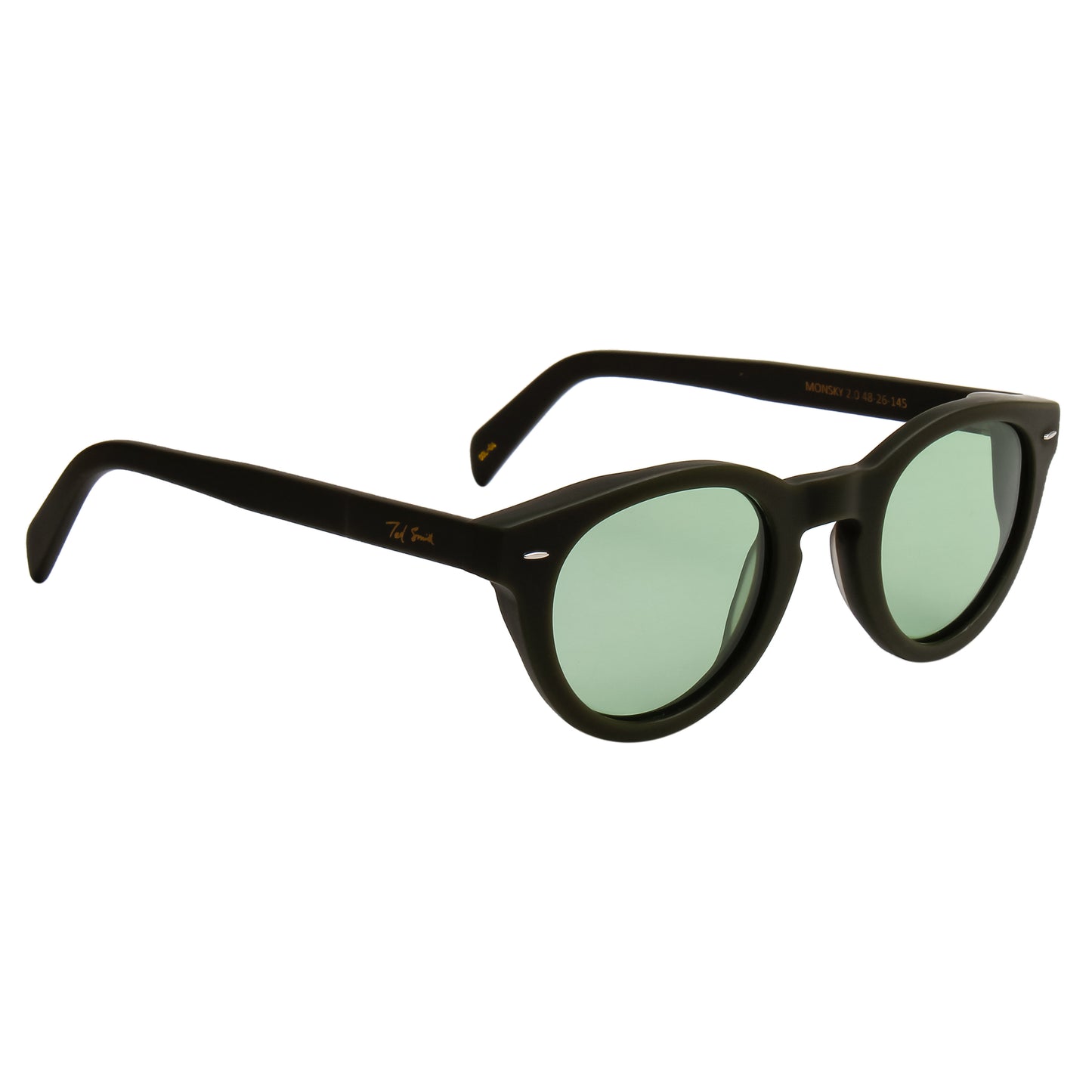 SUN-MONSKY 2.0 UNISEX ROUND ACETATE SUNGLASSES WITH POLARIZED LENS BY TED SMITH (IN 6 COLORS)