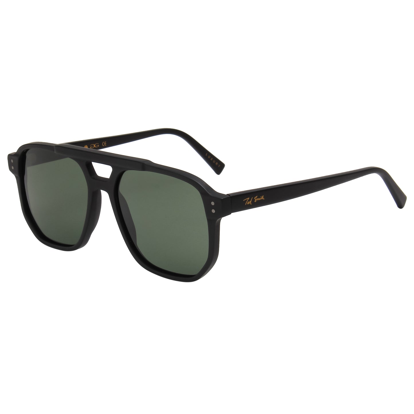 SUN-TURBINE 2.0 UNISEX AVIATOR ACETATE SUNGLASSES WITH POLARIZED LENS BY TED SMITH (IN 4 COLORS)