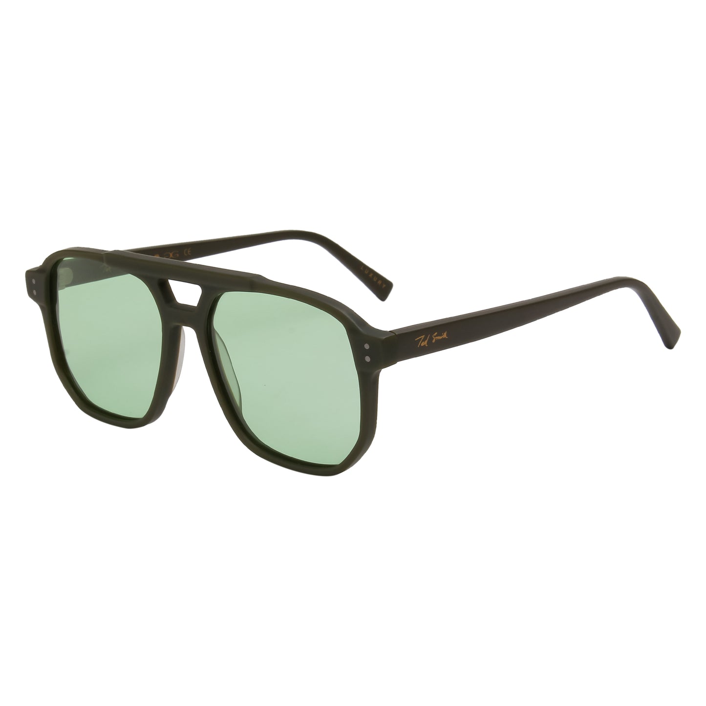 SUN-TURBINE 2.0 UNISEX AVIATOR ACETATE SUNGLASSES WITH POLARIZED LENS BY TED SMITH (IN 4 COLORS)